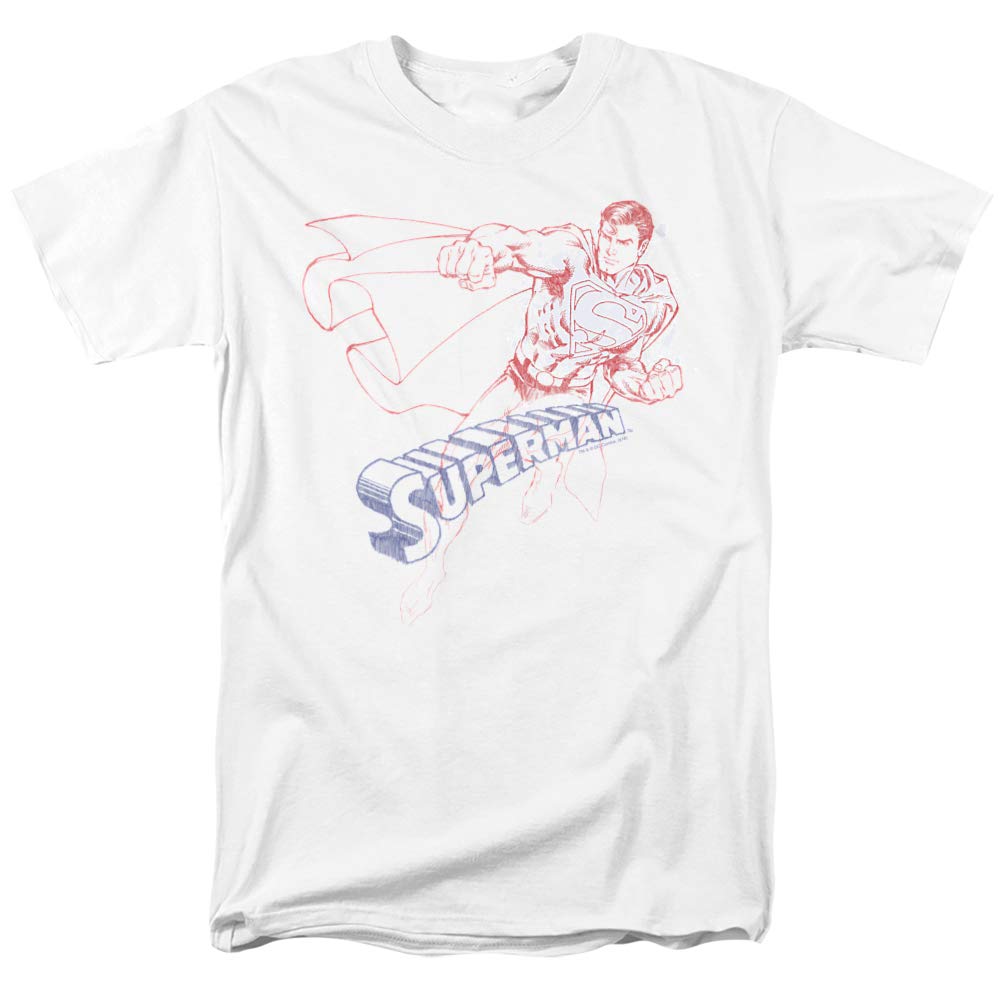 Superman Sketch Graphic Unisex T-Shirt for Men & Women - Casual Wear, Cosplay & Superhero Fan Gift