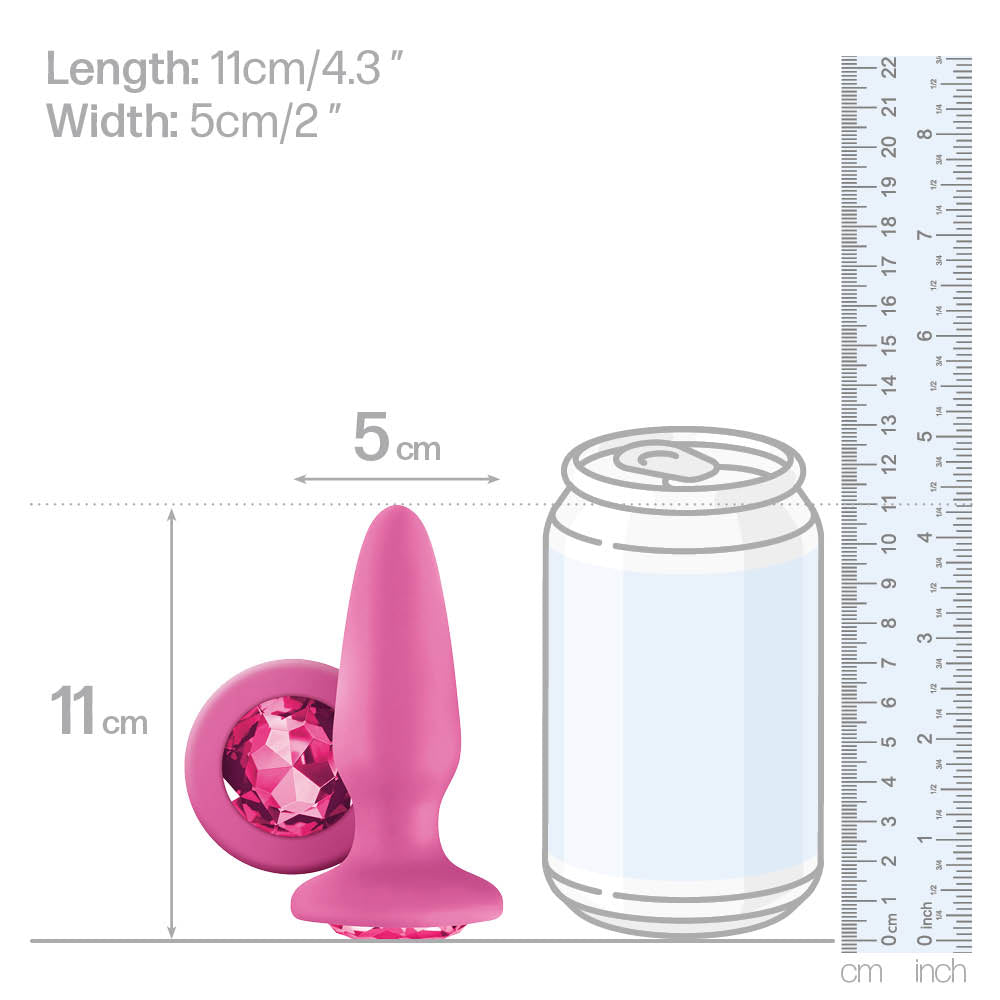 Glams Gem Butt Plug - Sparkling Anal Plug for Women & Men - Comfortable & Discreet Adult Toy for Solo Play or Couples Fun - Perfect for Sensual Exploration & Intimate Pleasure