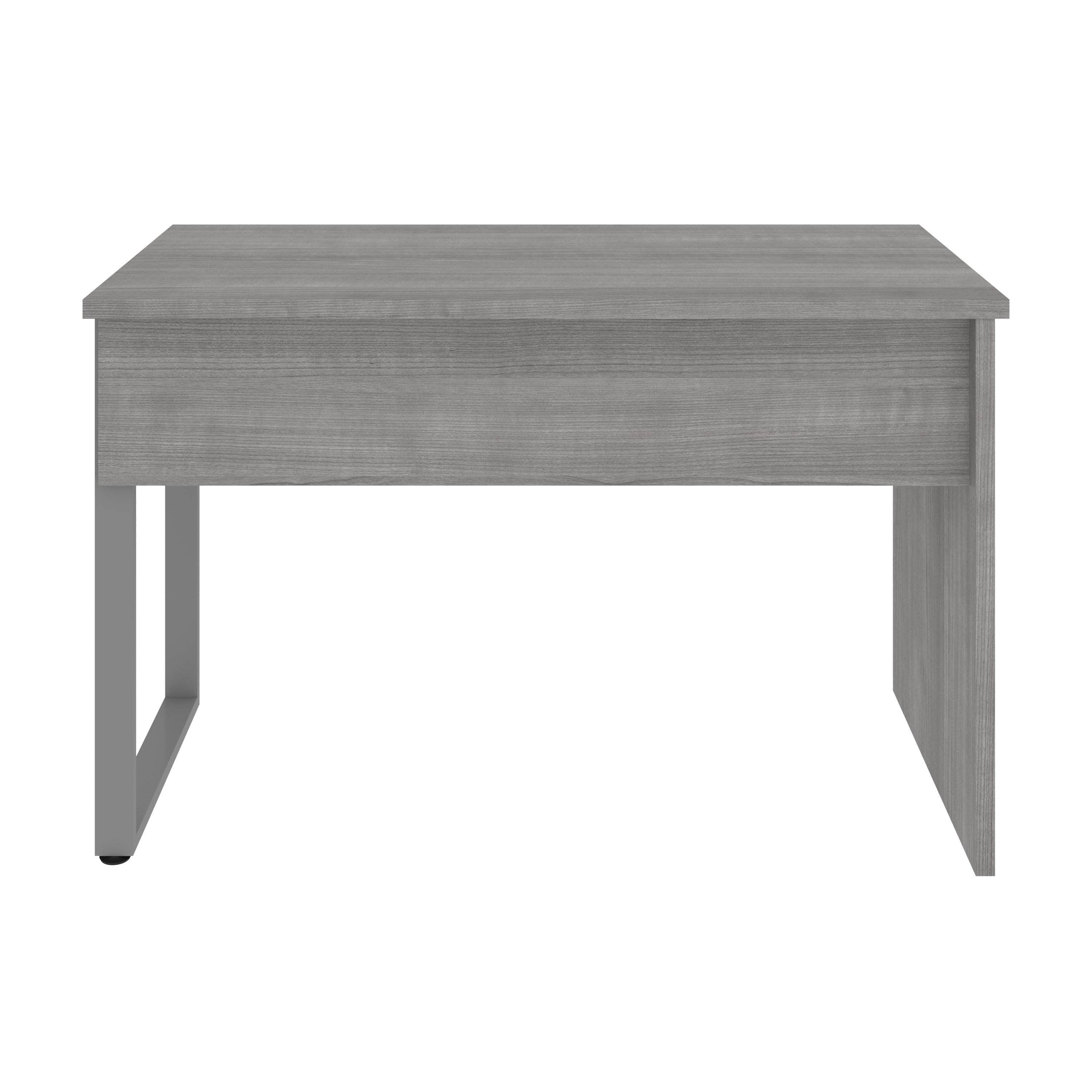 Solay 48W Reversible Small Table Desk with U-Shaped Metal Legs - 2 Color Options | Compact Study Desk for Dorm, Office & Small Spaces