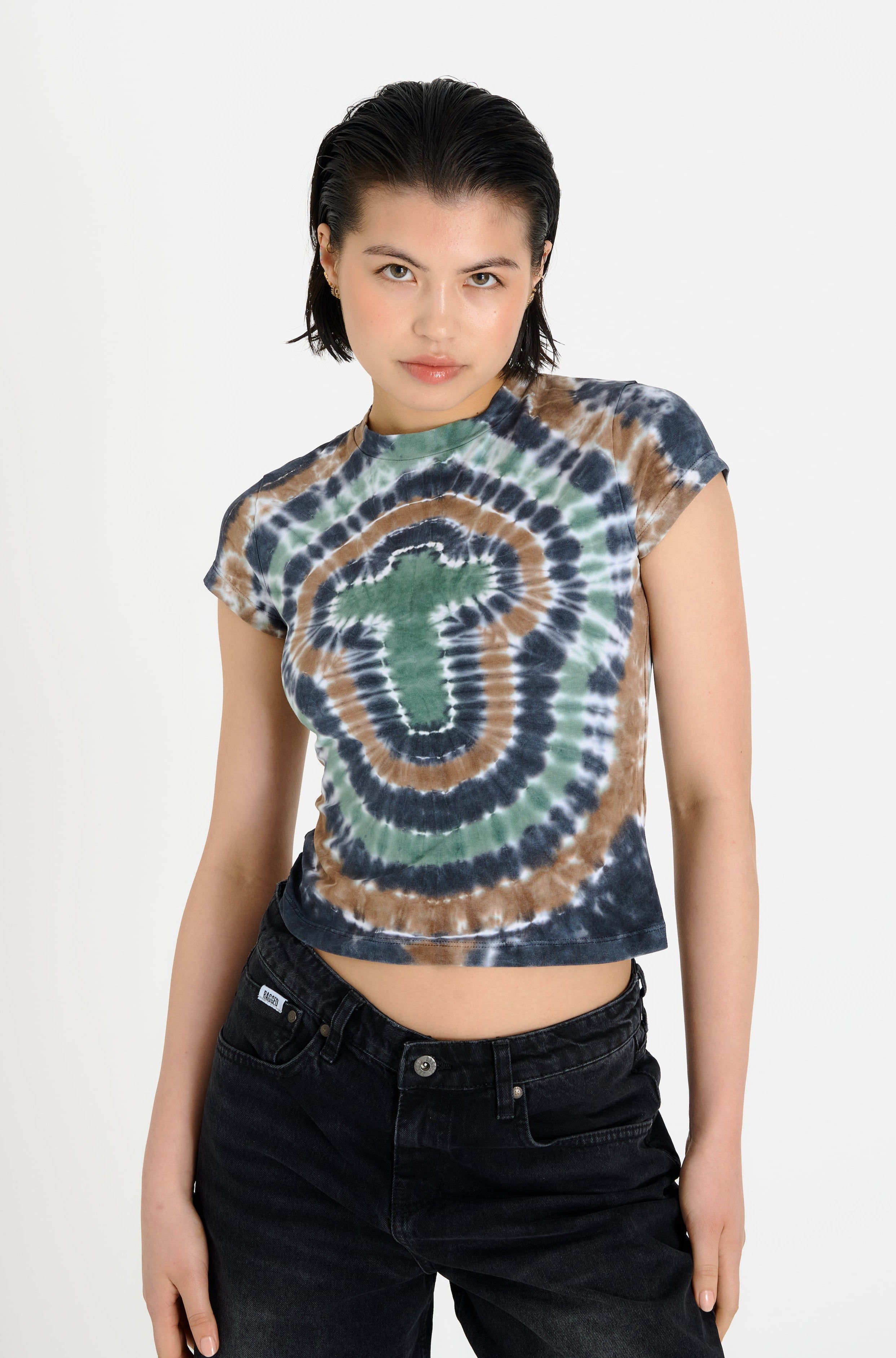 Vintage Tie Dye Baby T-Shirt for Girls & Boys - Soft Cotton Short Sleeve Tee - Perfect for Summer Outfits, Beach Days & Music Festivals