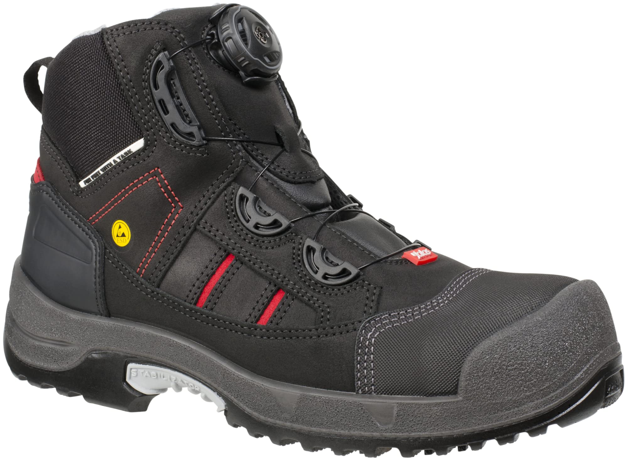 Ejendals JALAS 1718 Zenit Safety Boots - EU Size 42 - Waterproof Work Boots with Steel Toe for Construction & Outdoor Work