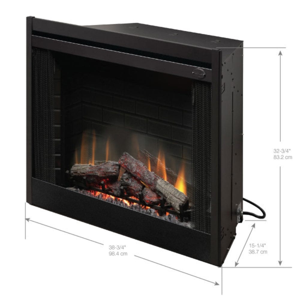 Dimplex 39 Inch Deluxe Built-in Electric Fireplace Insert - UL Certified (BF39DXP) - Perfect for Living Rooms, Bedrooms & Home Decor