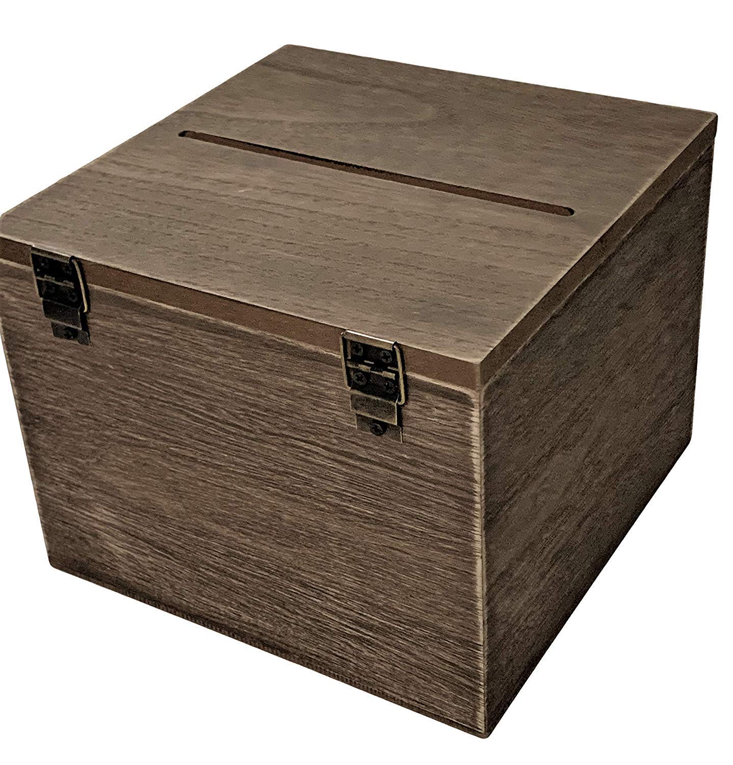 Wedding Advice Box - Rustic Wooden Keepsake Memory Chest for Couples | Guest Book Alternative, Bridal Shower Gift & Time Capsule | Perfect for Wedding Decor, Card Storage & Special Occasions