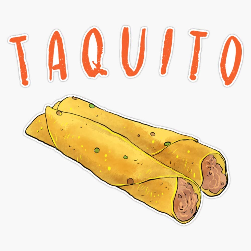 Waterproof Taquito Vinyl Sticker 5