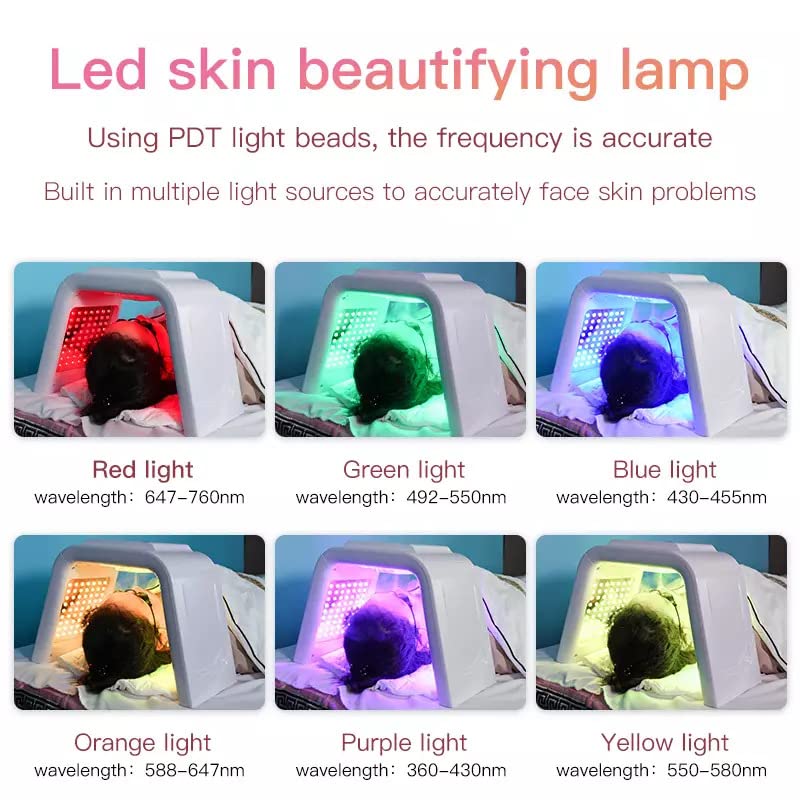 BELLA FACCIA Omega PDT LED Light Therapy Facial Machine - Anti-Aging, Skin Whitening & Rejuvenation Device for Professional Home Facial Care | Perfect for Acne Treatment, Wrinkle Reduction & Daily Skincare Routine
