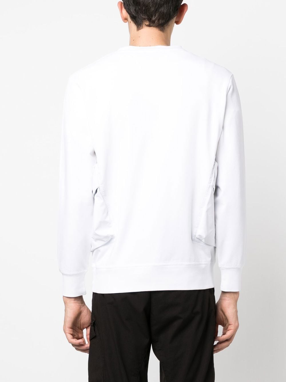C.P. COMPANY METROPOLIS White Sweater for Men - Premium Knit Pullover for Casual & Streetwear Fashion - Perfect for Urban Outfits and Winter Layering