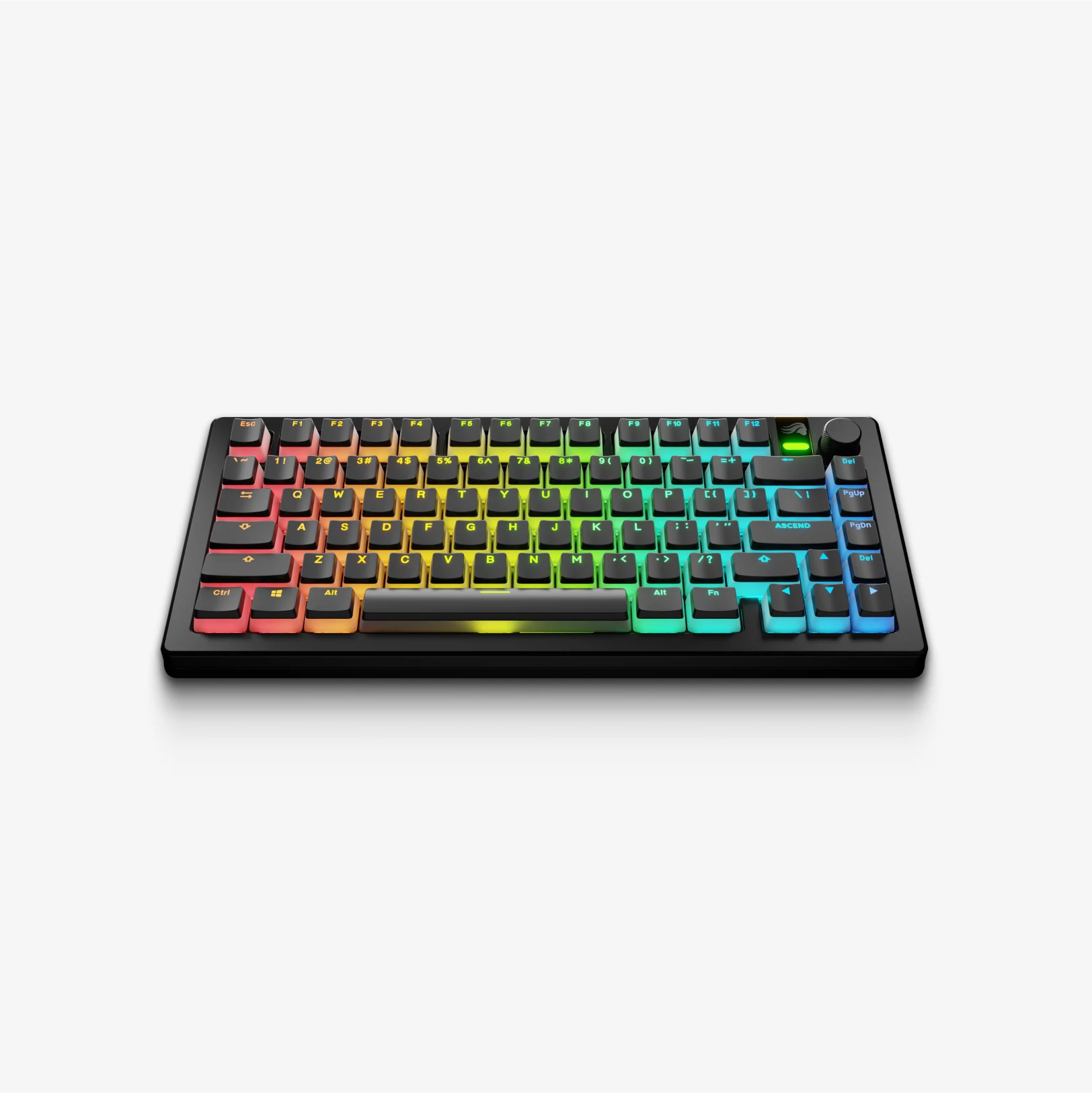 GPBT Aura V3 Keycaps - 129 Keys Custom Mechanical Keyboard Keycap Set, PBT Material, Cherry MX Profile, RGB Backlit Compatible - Perfect for Gaming, Typing & Office Work