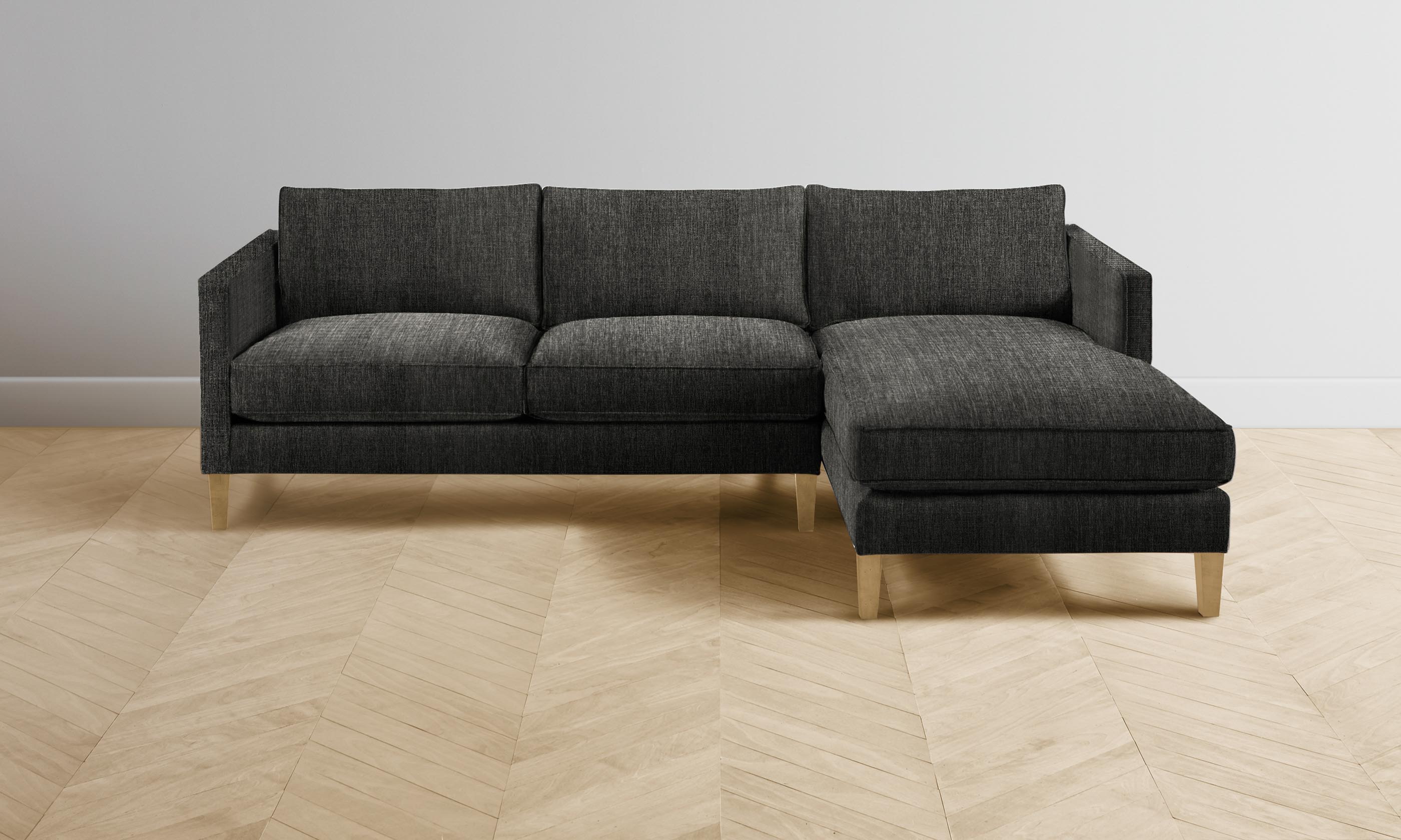 Crosby Sectional Sofa - Performance Tweed Upholstery, Modern Comfort for Living Room & Family Room - Perfect for Relaxing & Entertaining