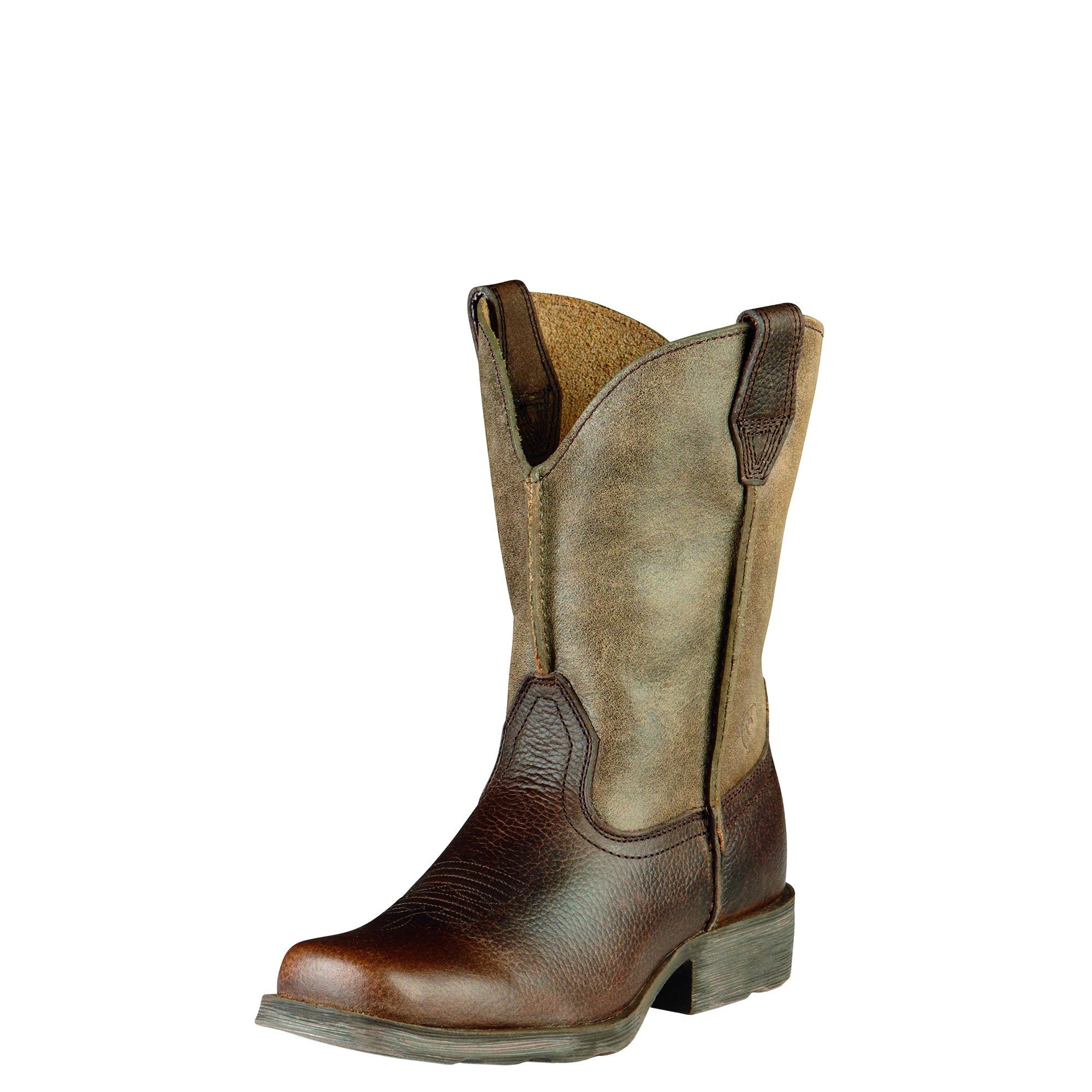 Ariat Unisex Kids' Rambler Western Boot - Durable Leather Cowboy Boots for Boys & Girls - Perfect for Rodeo, Horseback Riding & Country Fashion