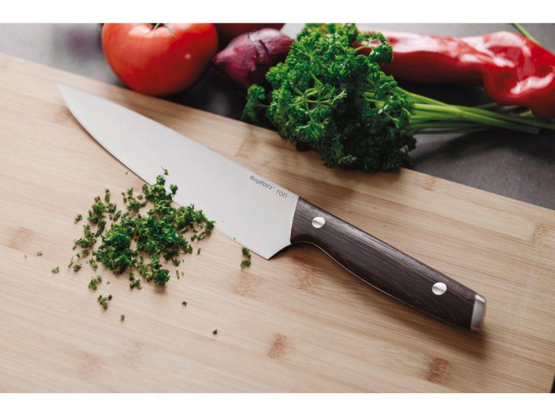 BergHOFF Ron Acapu 8-Inch Chef's Knife - High Carbon Stainless Steel Kitchen Knife for Professional Chefs & Home Cooking - Perfect for Chopping, Slicing & Dicing Vegetables, Meat & Herbs