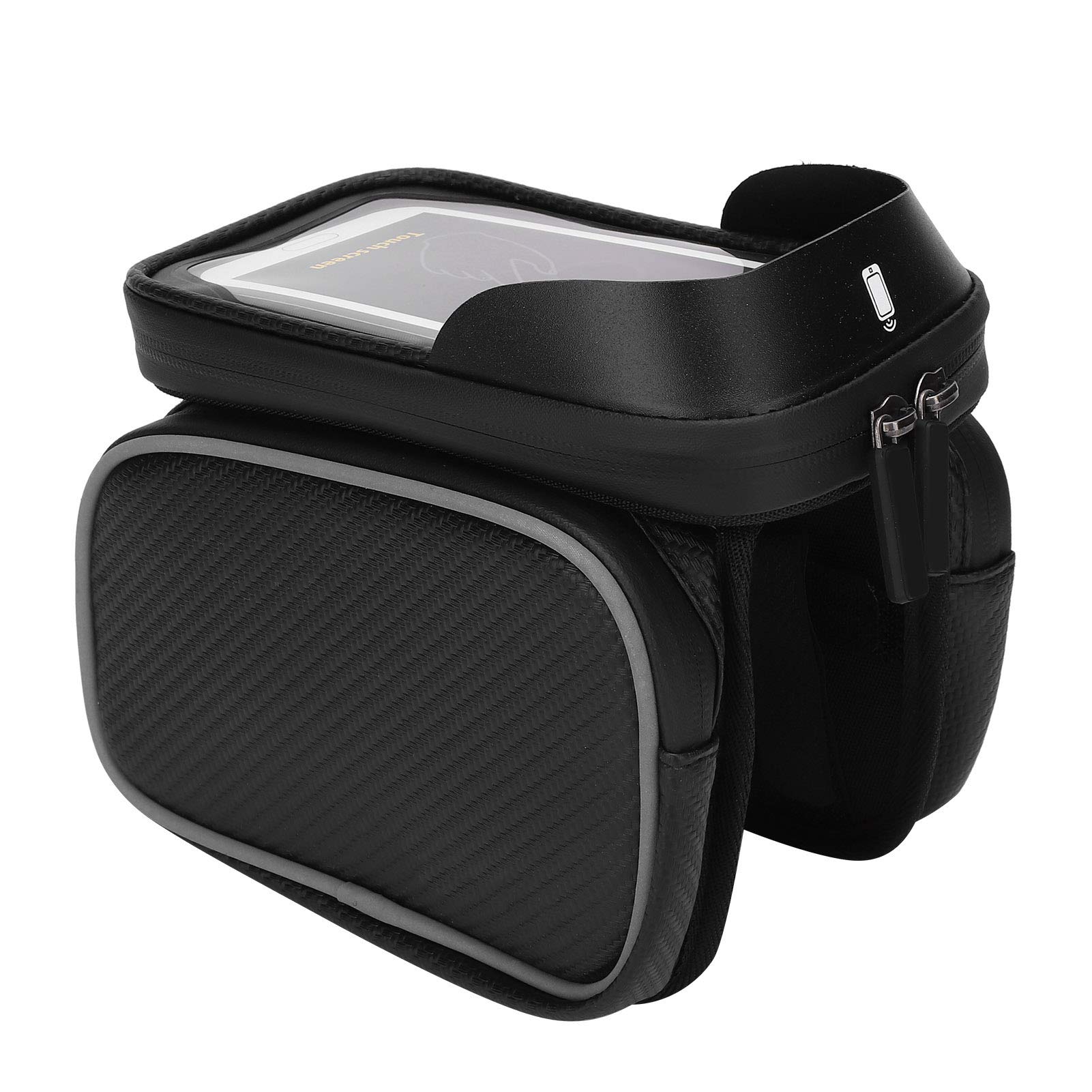 **Shock-Absorbing Waterproof Mountain Bike Front Bag - High-Brightness Durable Cycling Storage for Outdoor Adventures & Commuting**