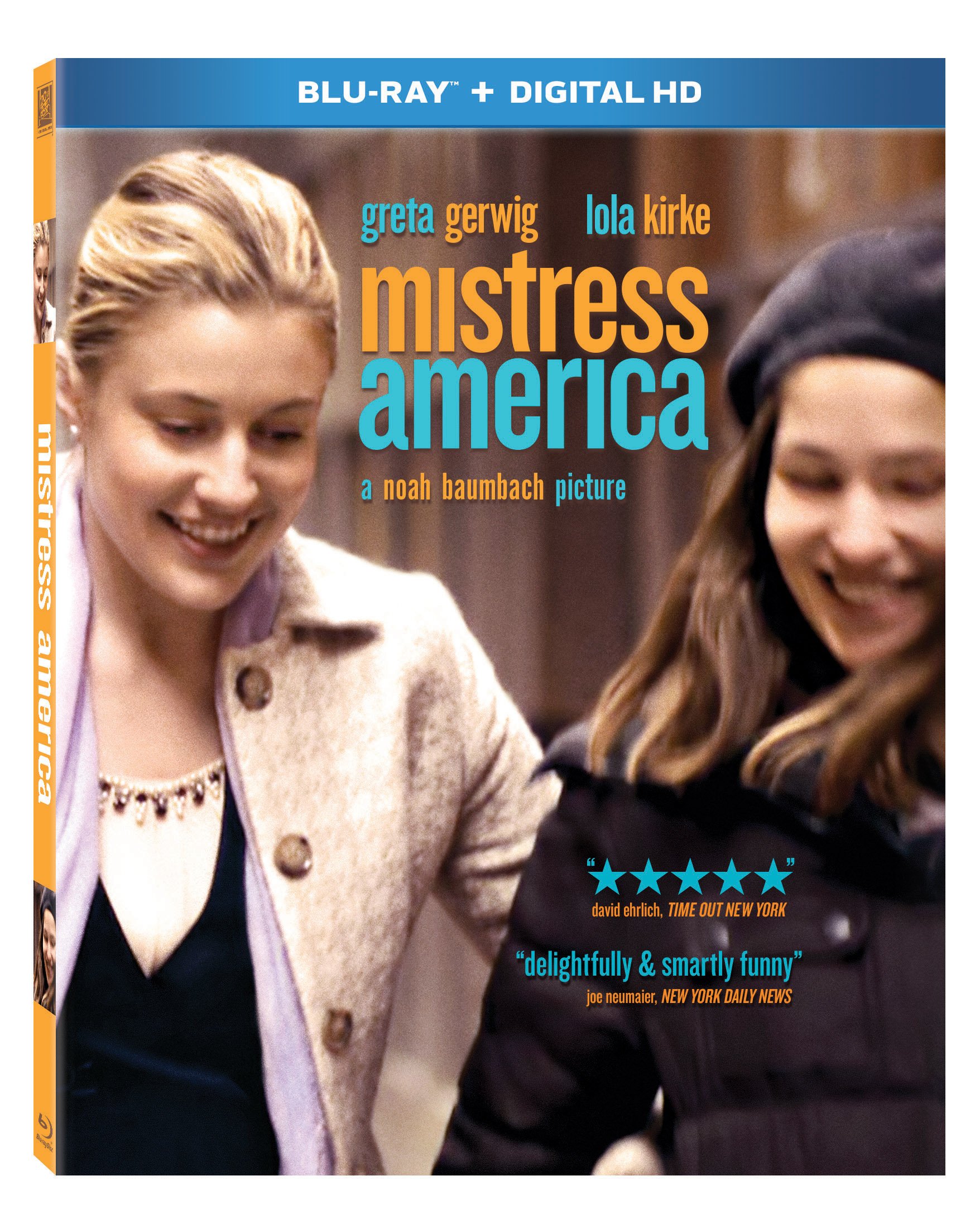 Mistress America Blu-ray | Award-Winning Film | Perfect for Movie Nights & Home Theater Collections