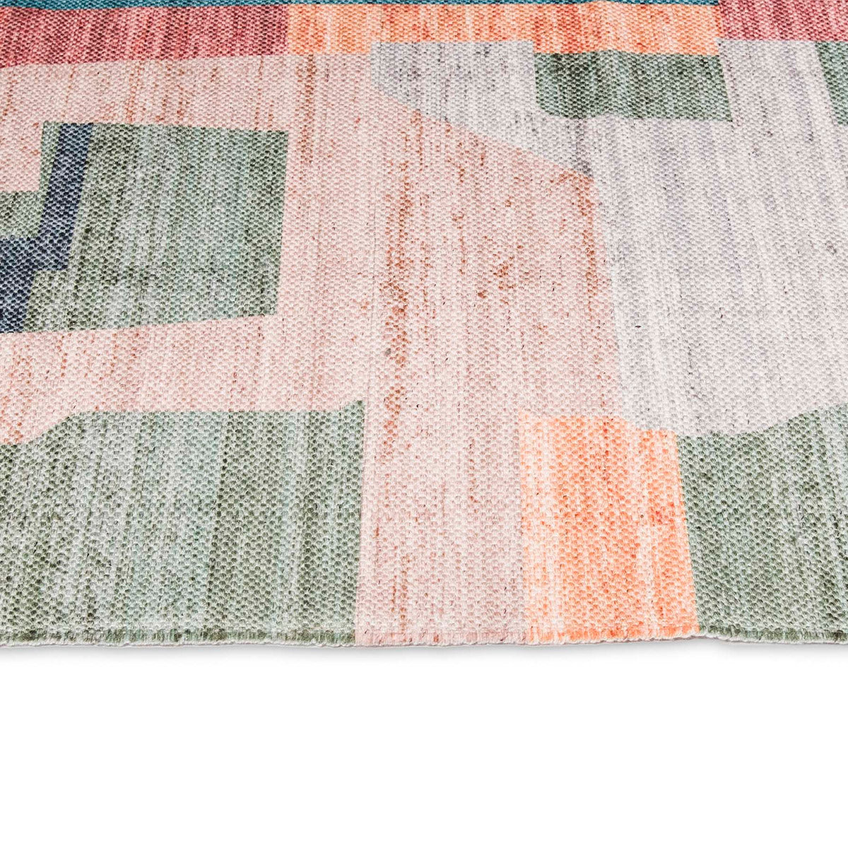 Abstract Tribal Fern Design PET Rug - Non-Slip Eco-Friendly Indoor/Outdoor Floor Mat for Living Room, Bedroom, Patio Decor