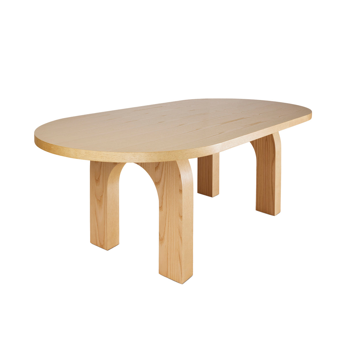 Hawk Spree Oval Dining Table - Modern Wooden Kitchen Table for 6, Farmhouse Style Dining Room Furniture - Perfect for Family Gatherings & Dinner Parties