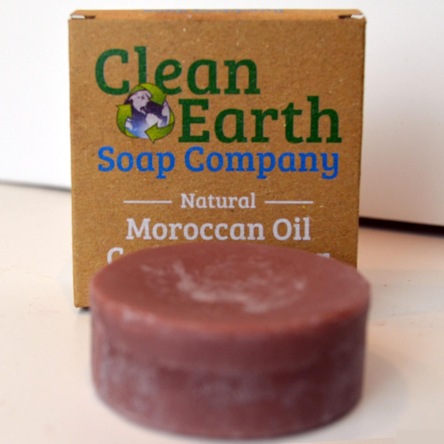 Clean Earth Moroccan Oil Solid Conditioner Bar - Moisture Rich for Dry, Damaged & Dull Hair - Vegan, Eco-Friendly, Plastic-Free, Cruelty-Free Hair Care - Perfect for Travel, Gym & Sustainable Beauty Routine