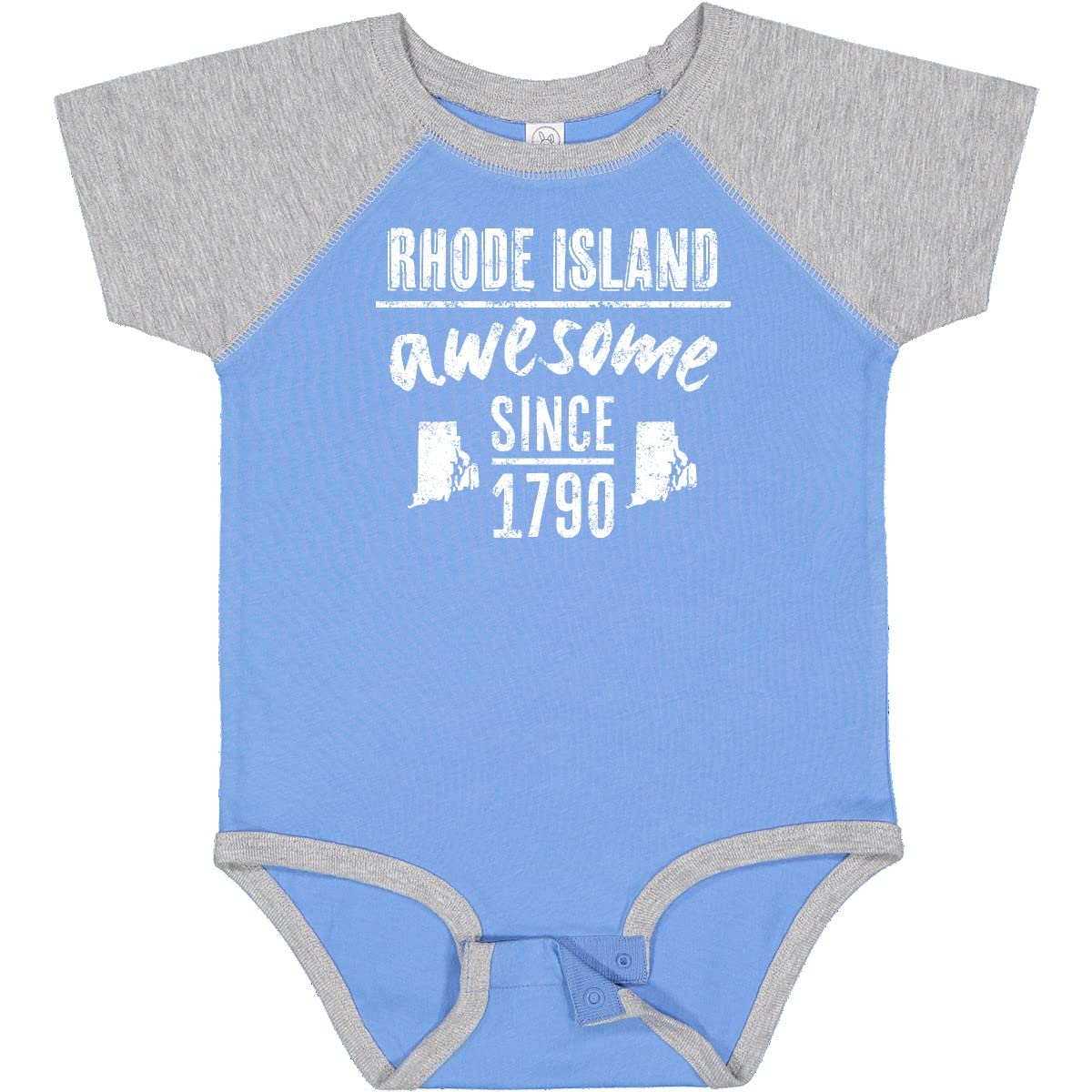 Inktastic Rhode Island Awesome Since 1790 Baby Bodysuit - Cute Infant Onesie for Boys & Girls - Perfect for Family Outings, Photo Shoots & State Pride