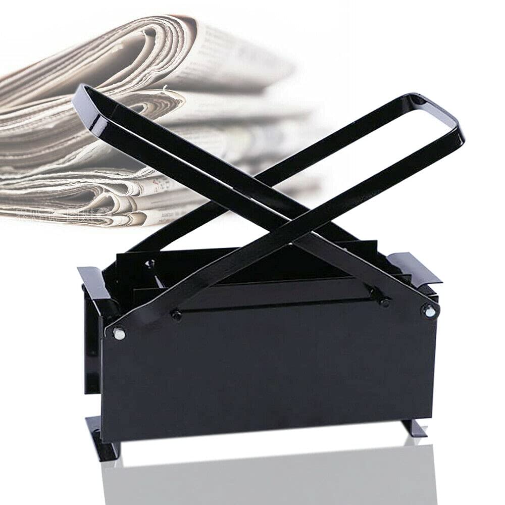 Eco-Friendly DIY Paper Log Brick Briquette Maker - Recycle Newspaper into Fuel Blocks for Fireplace, Wood Stove & Camping | Home Heating Tool for Sustainable Living