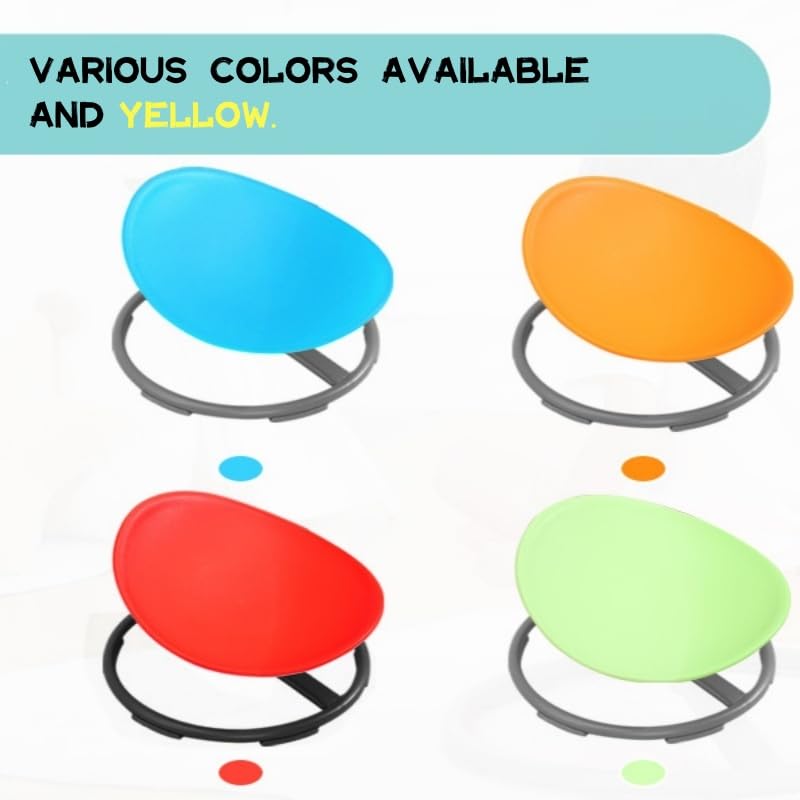 BABAMU Sensory Chair for Kids with Autism - Spinning Swivel Chair for ADHD, Body Coordination Training & Sensory Integration Therapy - Blue - Perfect for Home, Classroom & Therapy Sessions