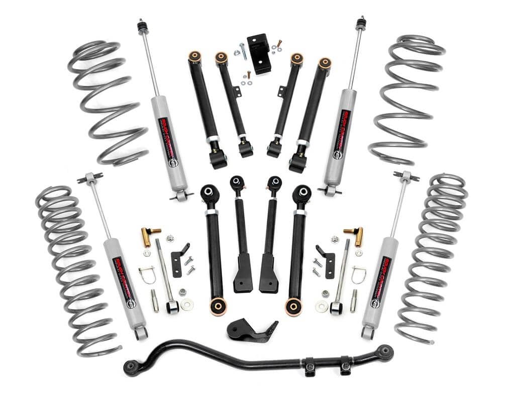 2.5 Inch Lift Kit for Jeep Wrangler TJ (1997-2006) & Wrangler Unlimited (2004-2006) - X Series Off-Road Suspension Upgrade 61120 - Improve Ground Clearance for Rock Crawling & Trail Riding