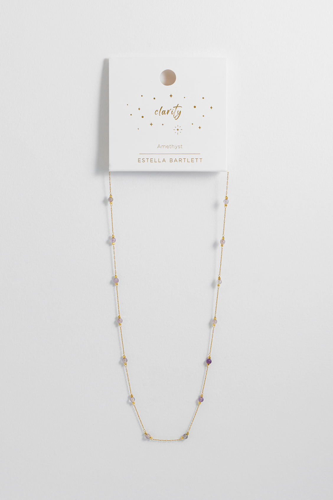 Natural Amethyst Gemstone Bead Necklace for Women - Healing Crystal Jewelry for Stress Relief & Positive Energy - Perfect for Meditation, Yoga & Spiritual Gifts