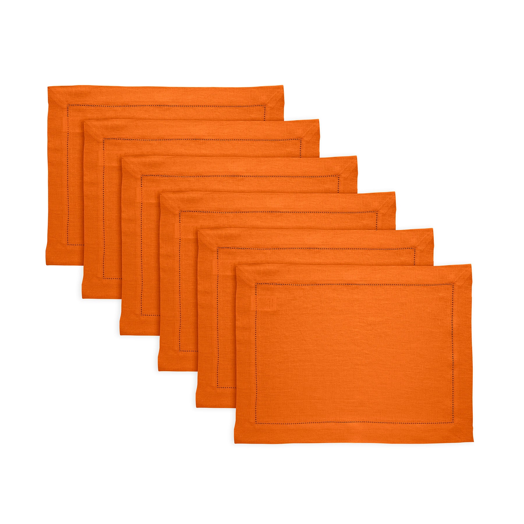 Sonoma Hemstitch Placemats Set of 4 - Premium Cotton Table Mats for Dining & Home Decor - Perfect for Dinner Parties, Holiday Tablescapes & Everyday Use