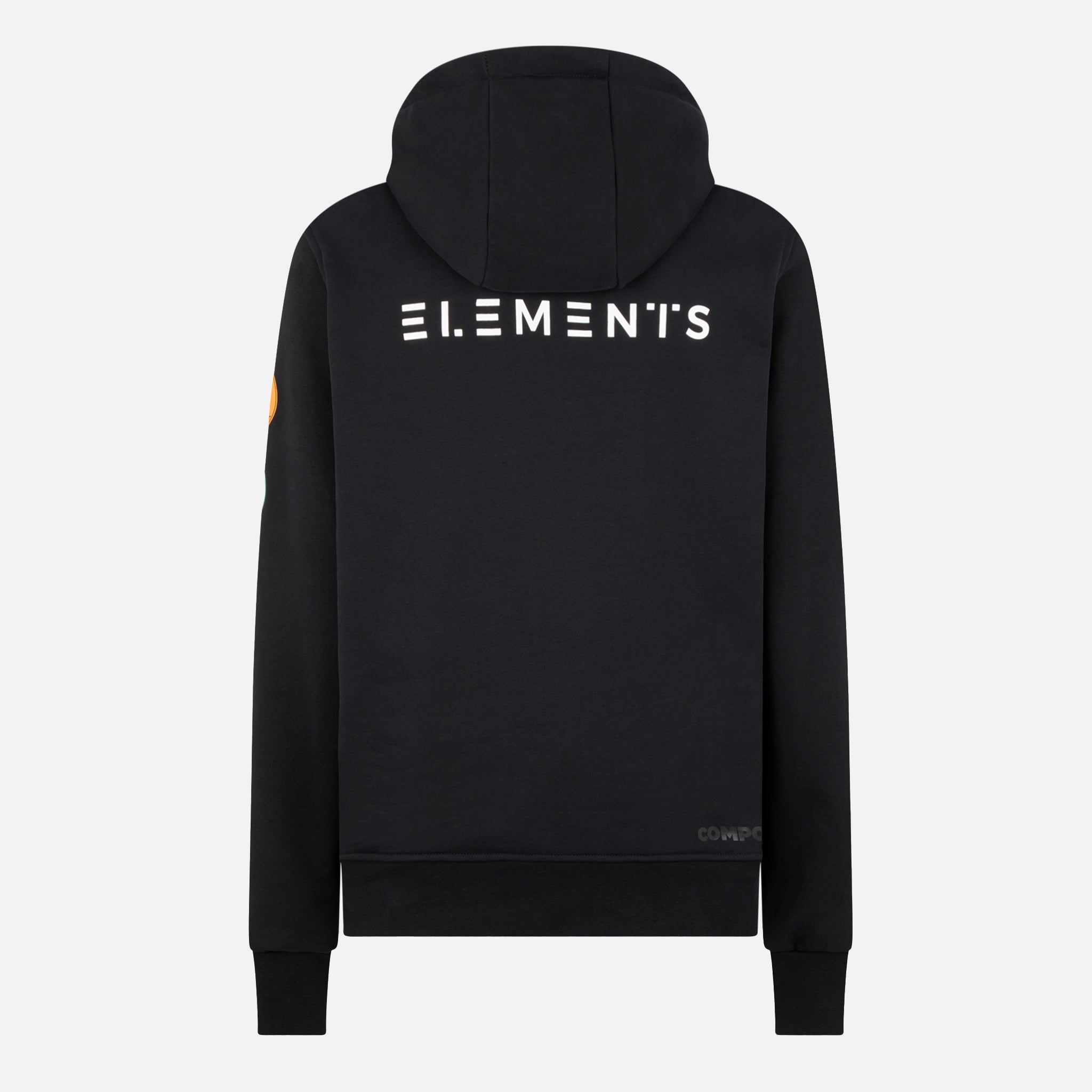 COMPOUND X SAVE THE DUCK 7 CONTINENTS HOODIE - Black & White Unisex Winter Jacket for Outdoor Adventures & Urban Style