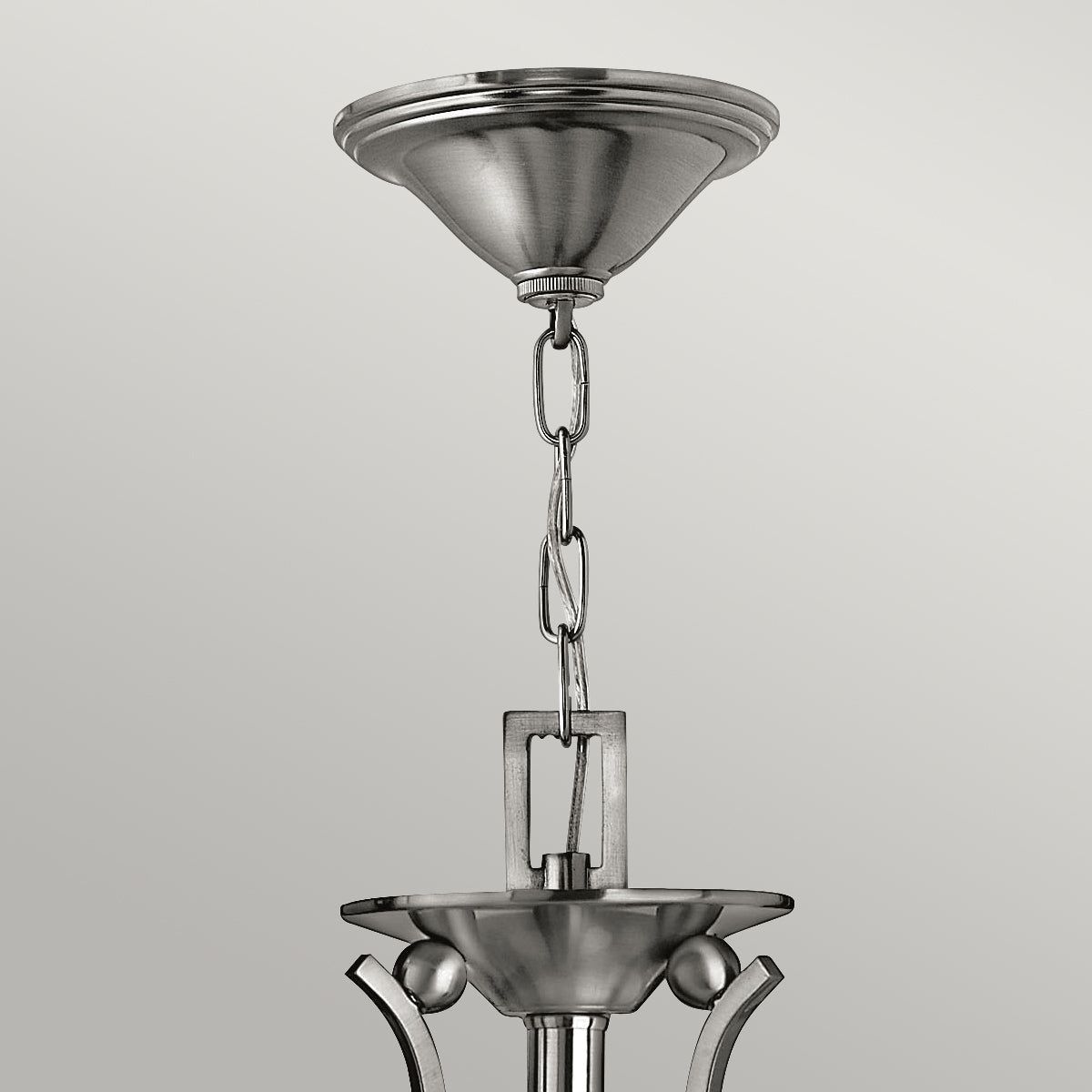 Bolla 3/5Lt Modern Ceiling Light Fixture - Brushed Nickel Finish for Living Room, Bedroom & Dining Room Lighting