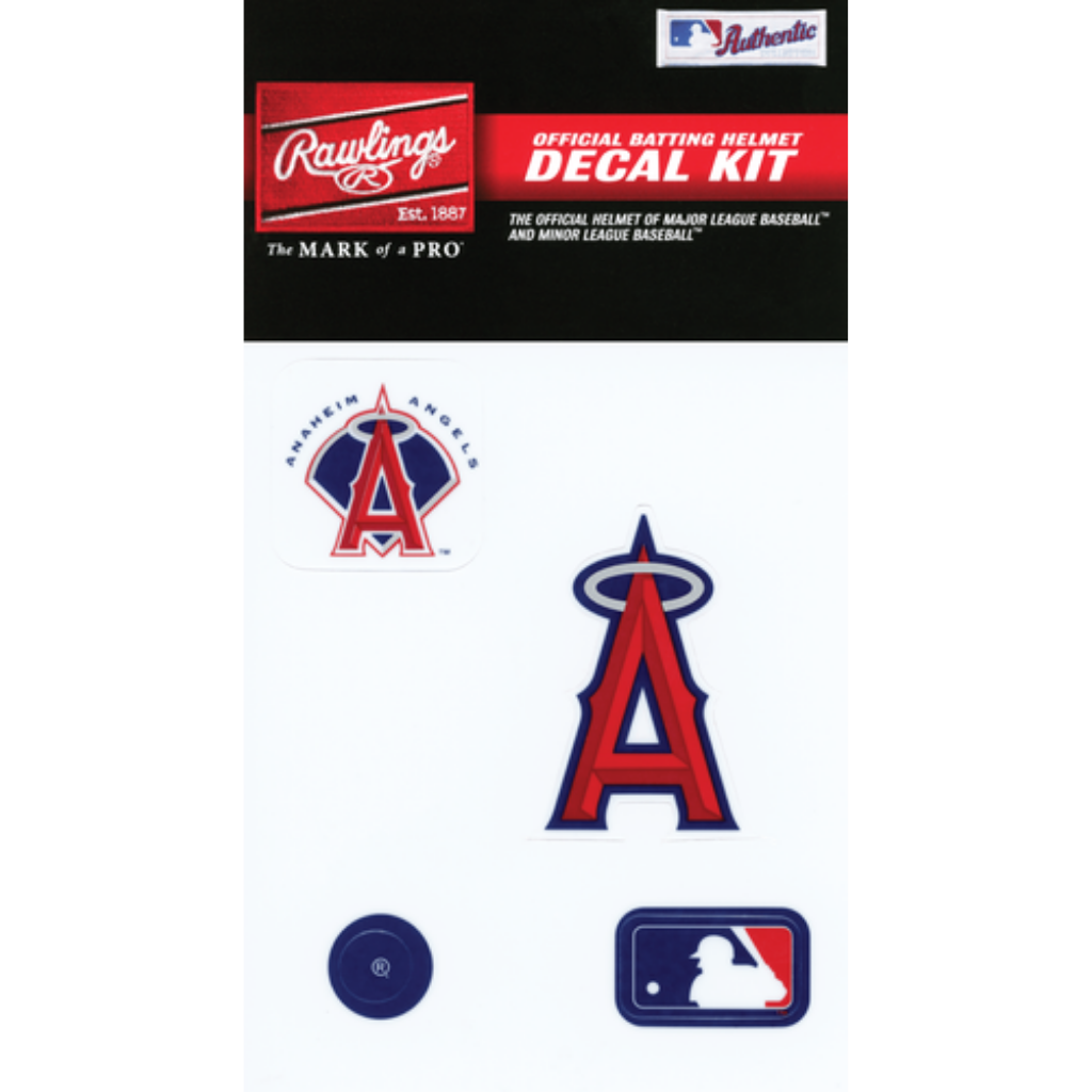 Rawlings MLB Decal Kit - Official Baseball Team Stickers for Helmets, Bats & Locker Decor | Perfect for Fans, Players & Collectors