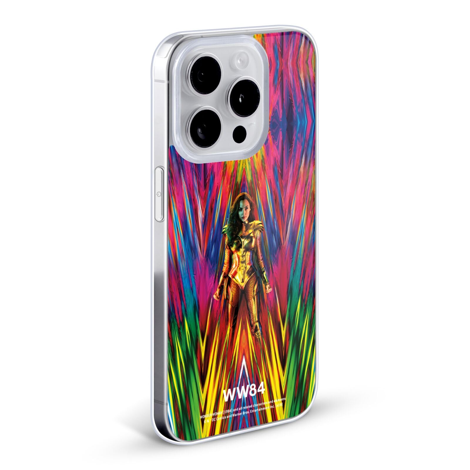 Officially Licensed Wonder Woman 1984 Teaser Poster Soft Gel Phone Case for Apple iPhone 13 Pro Max - Durable Protection with Superhero Design, Perfect for DC Fans and Movie Lovers
