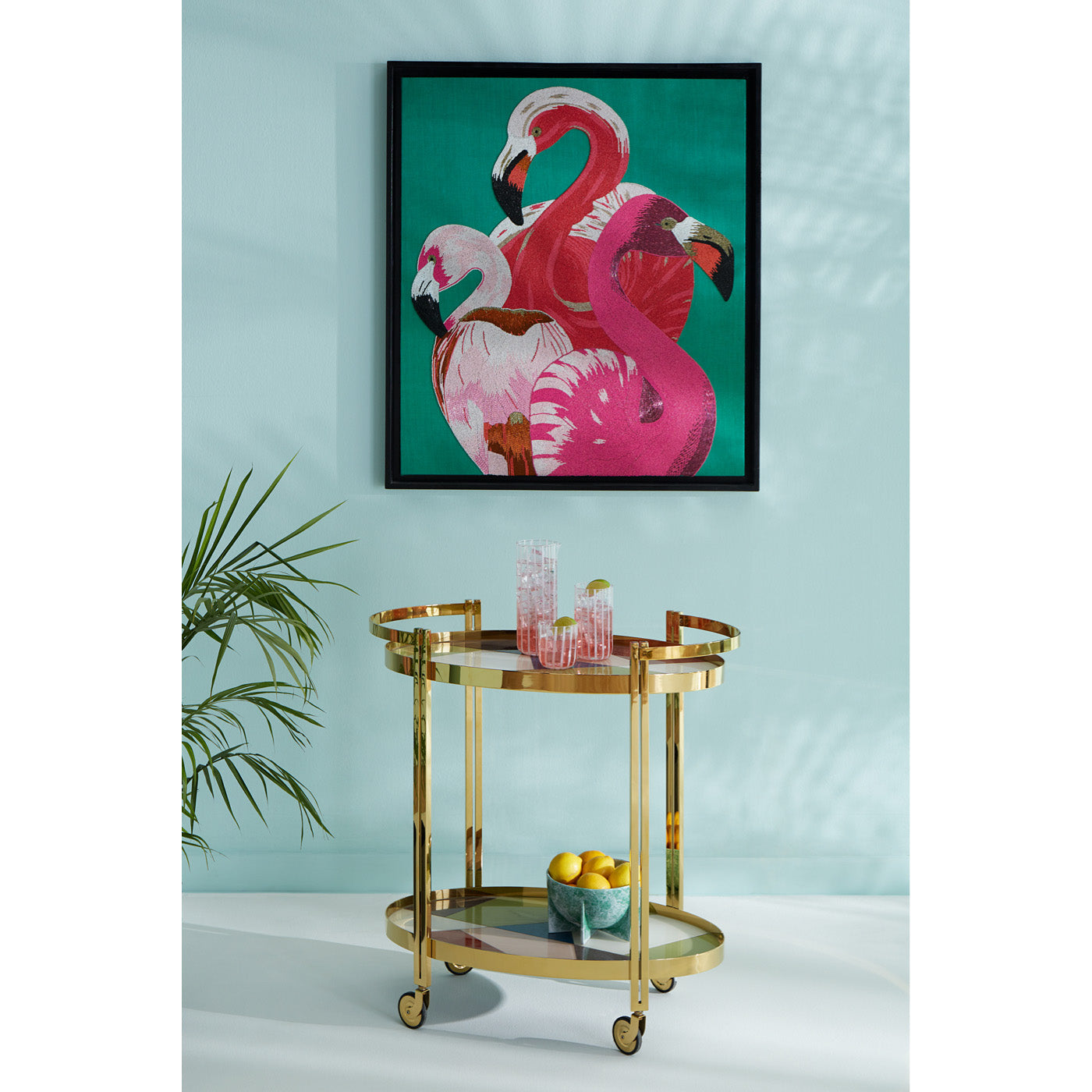 Flamingo Beaded Wall Art - Handmade Bohemian Beaded Flamingo Decor for Home, Bedroom, Living Room - Perfect for Beach House, Tropical & Boho Style Decorations