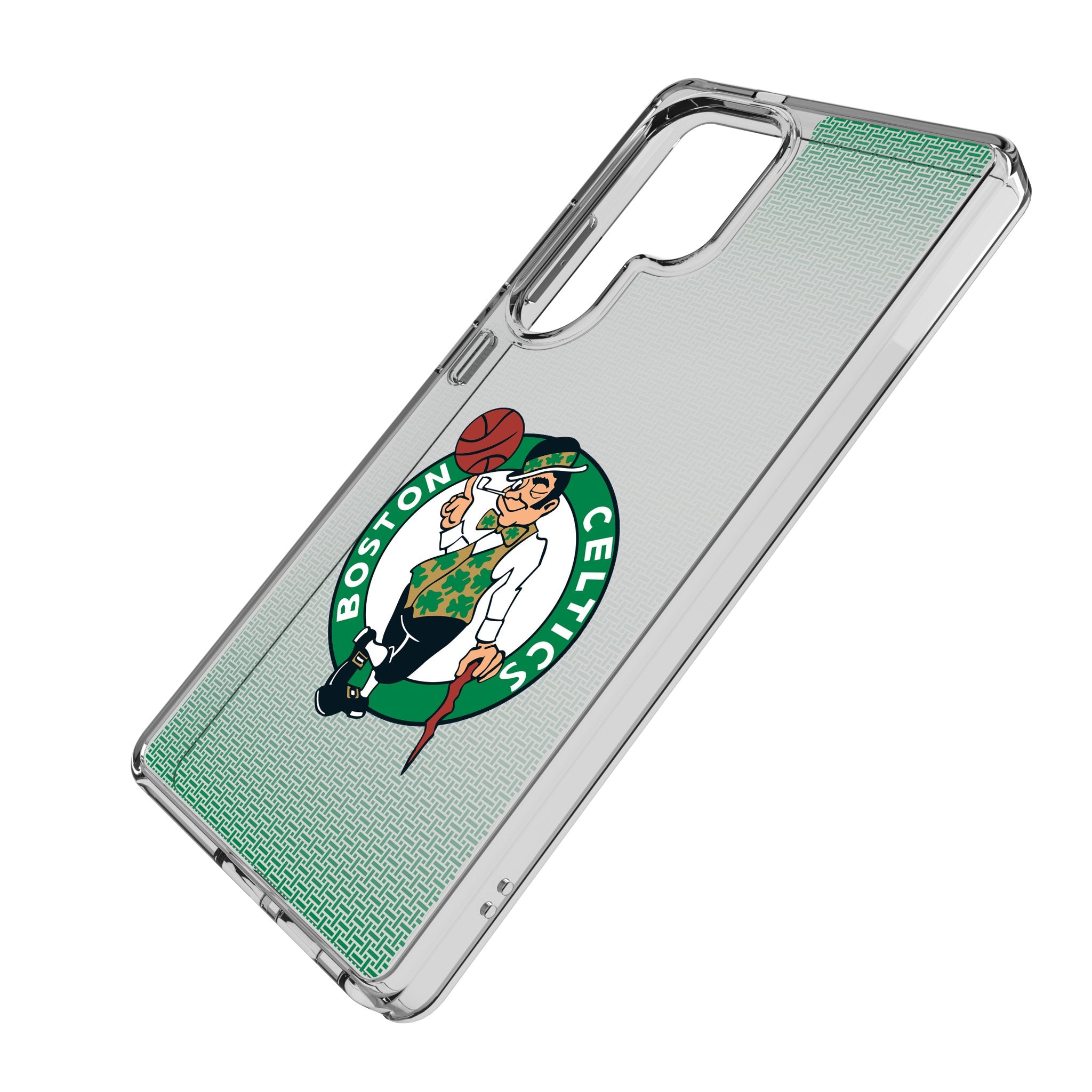 Boston Celtics Linen Clear Phone Case for Samsung Galaxy S21/S22/S23 - Protective Slim Cover with Team Logo - Perfect for Celtics Fans & Game Day Accessories