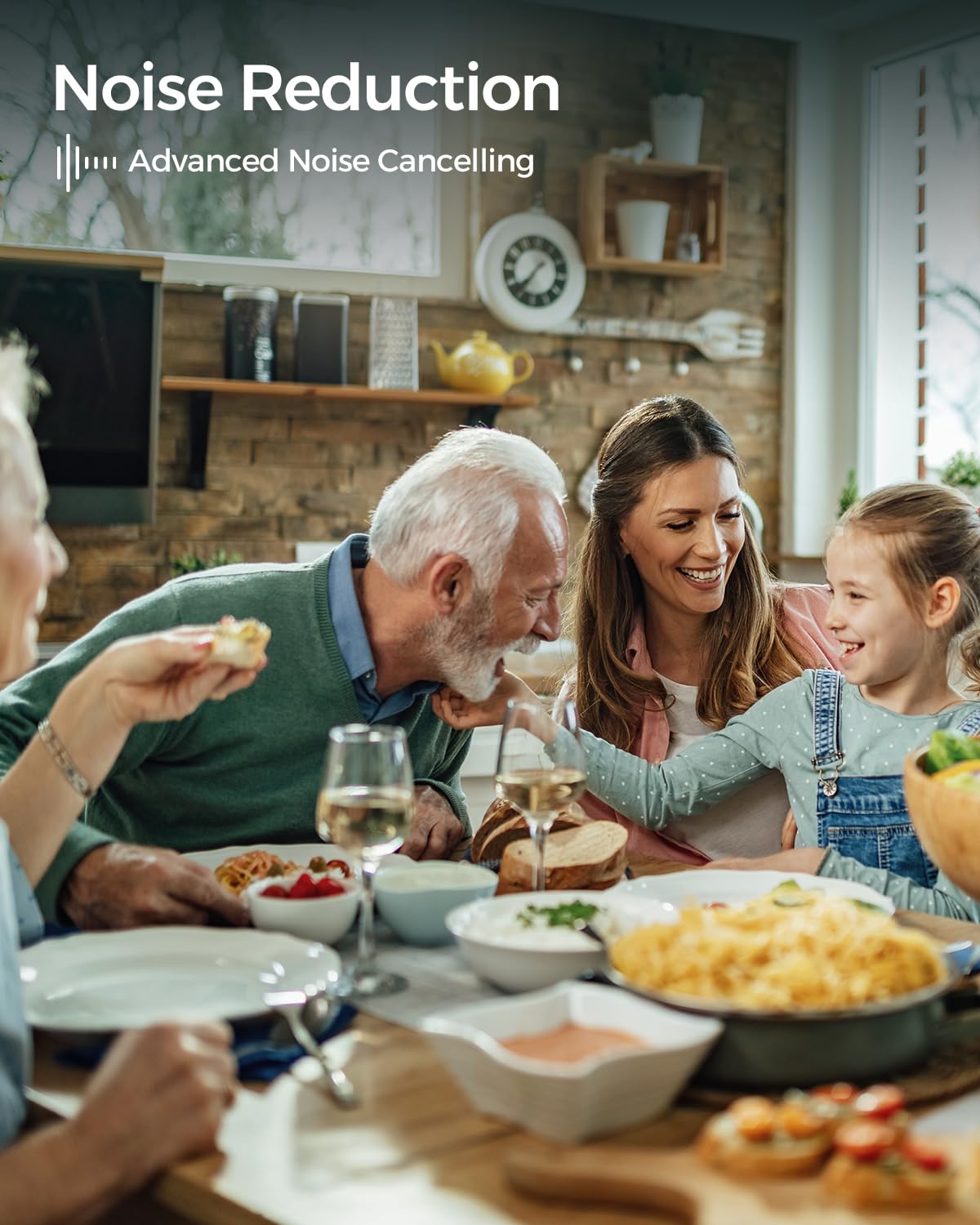 Convo Rechargeable Hearing Amplifier for Seniors - Noise Cancelling Personal Sound Amplifier with Remote Microphone | Hearing Aid Device for TV Watching, Conversations & Outdoor Activities