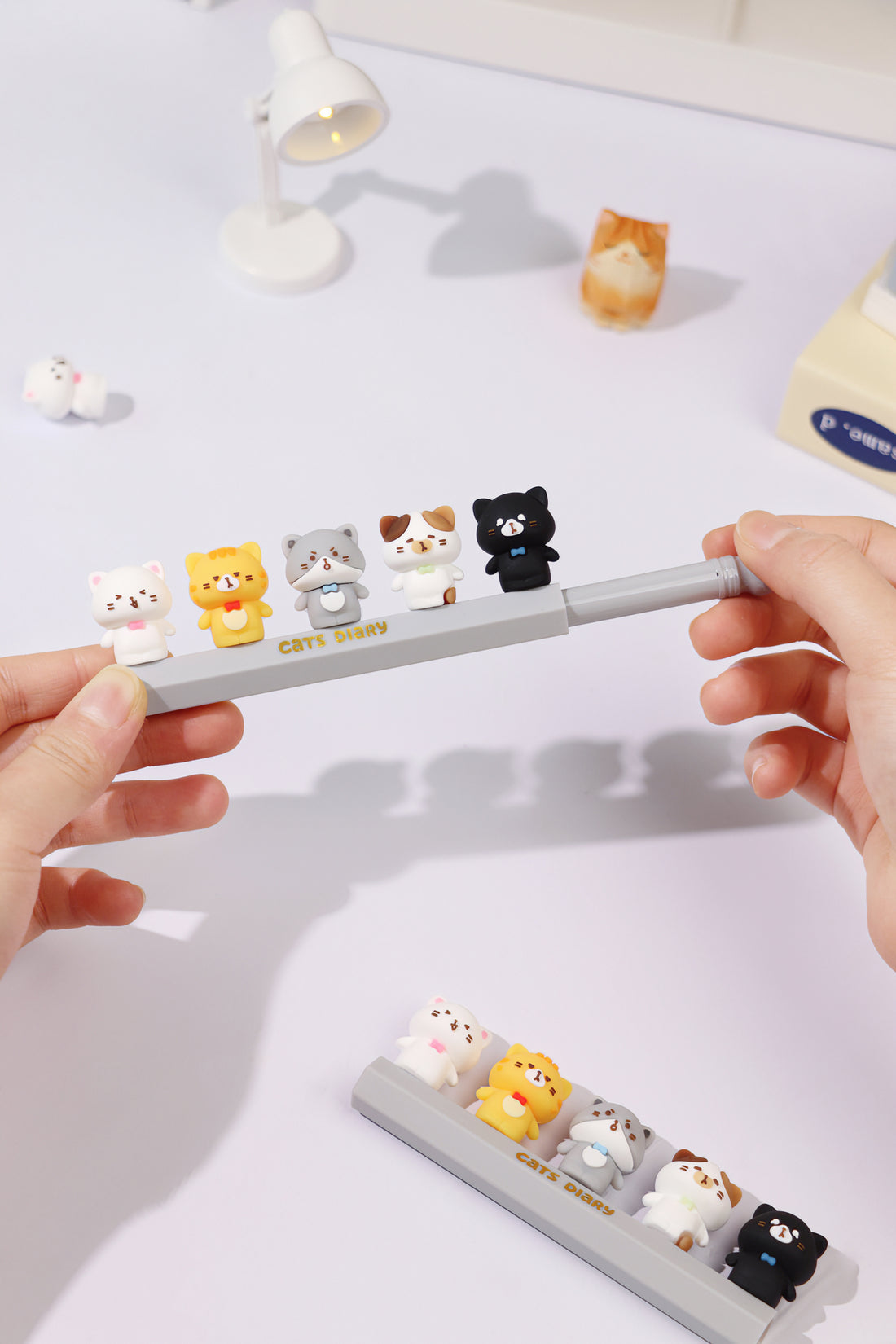 Cute Cat Diary Gel Pens - 12 Pack Colorful Fine Point Writing Pens for Journaling, Note Taking, School & Office Supplies - Perfect for Bullet Journals, Planners, and Gift Giving