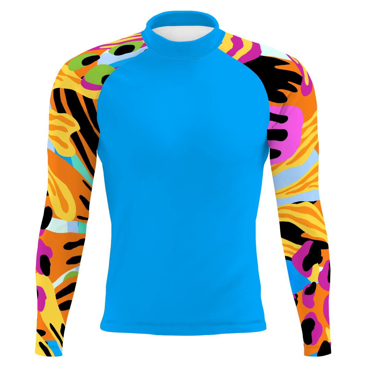 Men's UPF50+ Long Sleeve Rash Guard for Surfing - UV Protection Swim Shirt for Beach, Swimming & Water Sports