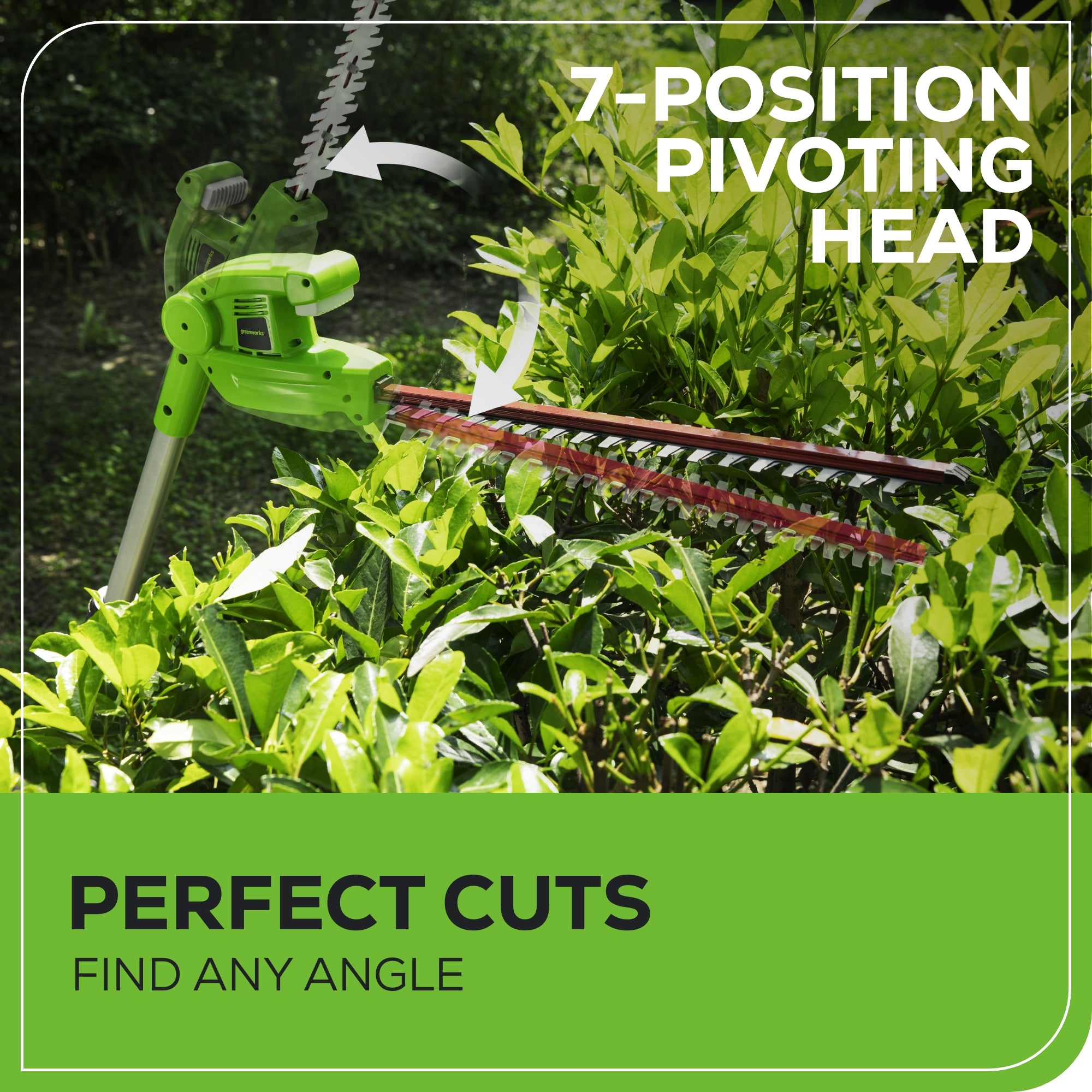 40V 20-Inch Cordless Battery Pole Hedge Trimmer (Tool Only) - Perfect for Landscaping, Tree Trimming & Garden Maintenance