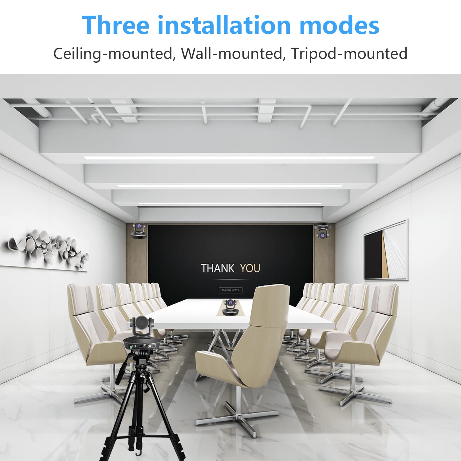 iTOPVIS V110U3 1080p Conference Camera with 10X Optical Zoom, USB 3.0/HDMI/IP Outputs - Professional Video Conferencing Solution for Business Meetings, Online Education & Church Live Streaming - Ideal for Remote Work, Webinars & Hybrid Events
