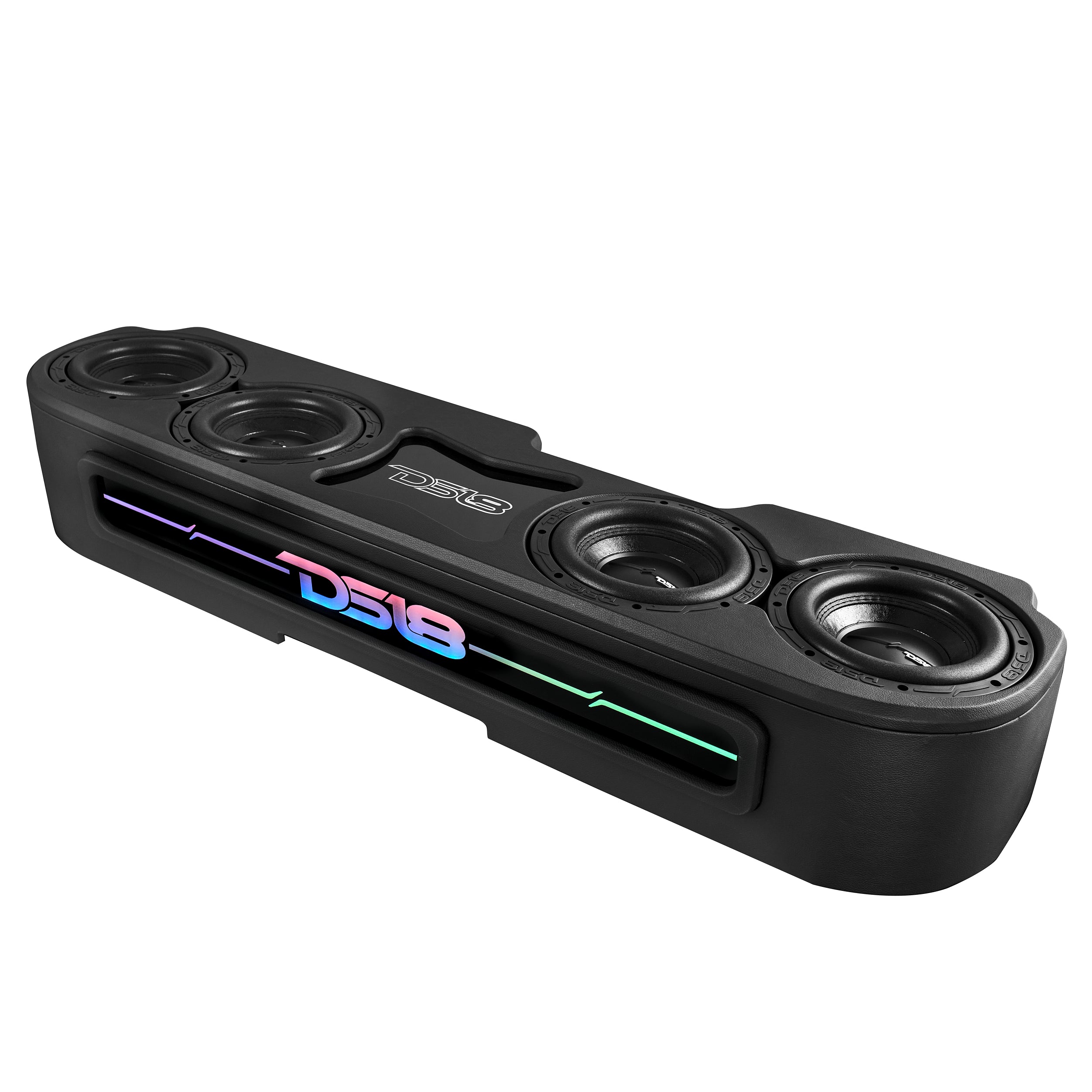 Premium Jeep JT 4x8 Subwoofer Enclosure with Vinyl Finish & Dream LED Lights - American Made for Powerful Car Audio Upgrade - Perfect for Off-Road Adventures & Custom Sound Systems