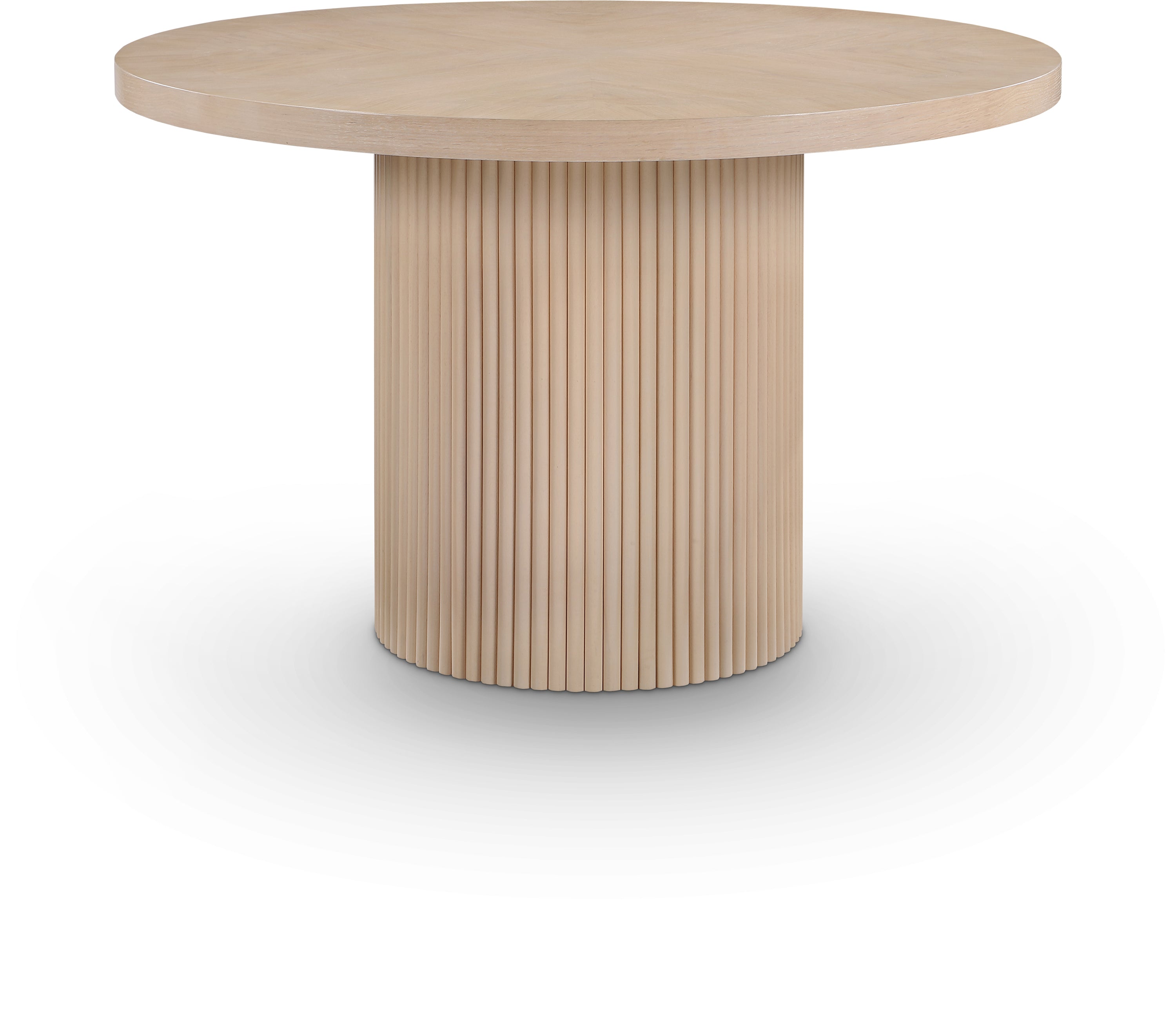 Belinda Dining Table - Modern Wooden Dining Table for 6, Farmhouse Style Kitchen Table with Extendable Leaf - Perfect for Family Dinners & Entertaining Guests