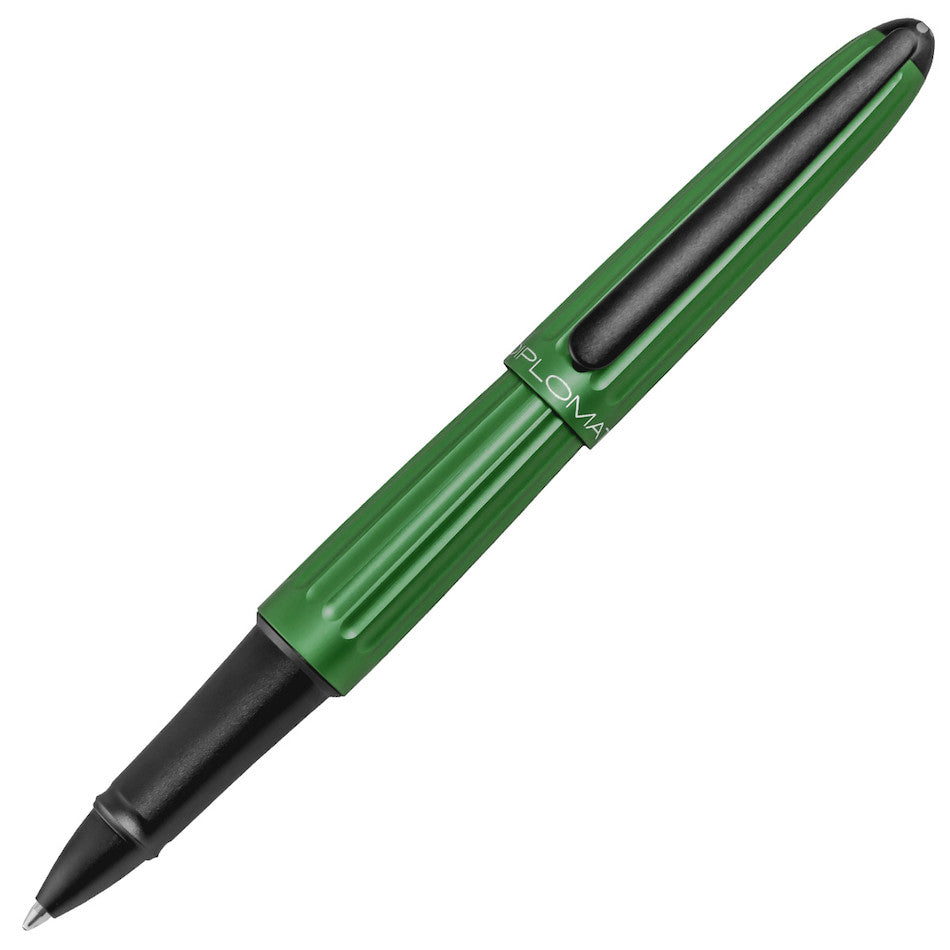 Diplomat Aero Rollerball Pen - Premium Green Ink Pen for Smooth Writing - Perfect for Office, School & Gift Giving