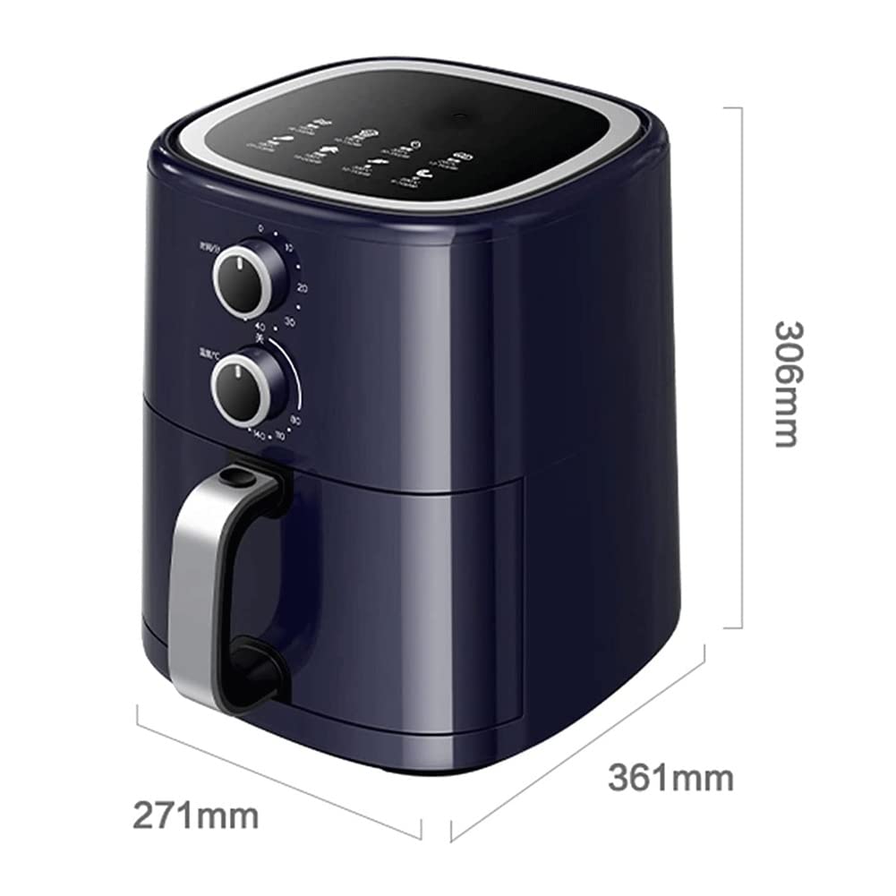 5L Air Fryer with 8 Presets - Compact Space Saving Electric Hot Air Fryer Oven, Oil-Less Cooking, LED Touch Screen, Nonstick Basket & Auto Shutoff - Perfect for Healthy Family Meals, Quick Snacks & Party Cooking
