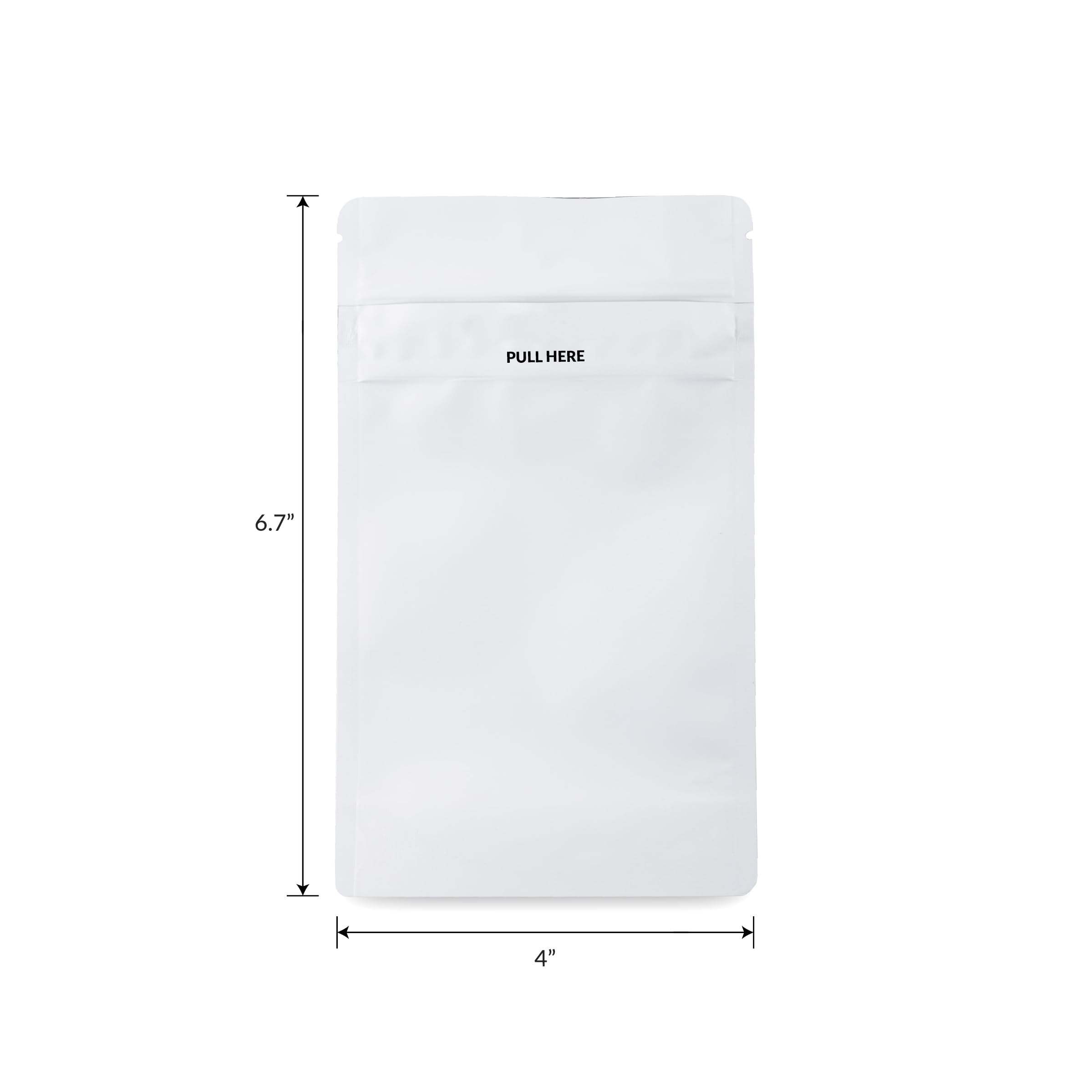 Child Resistant Mylar Bags with Grip N Pull Seal - 1000 Pack of 6.7
