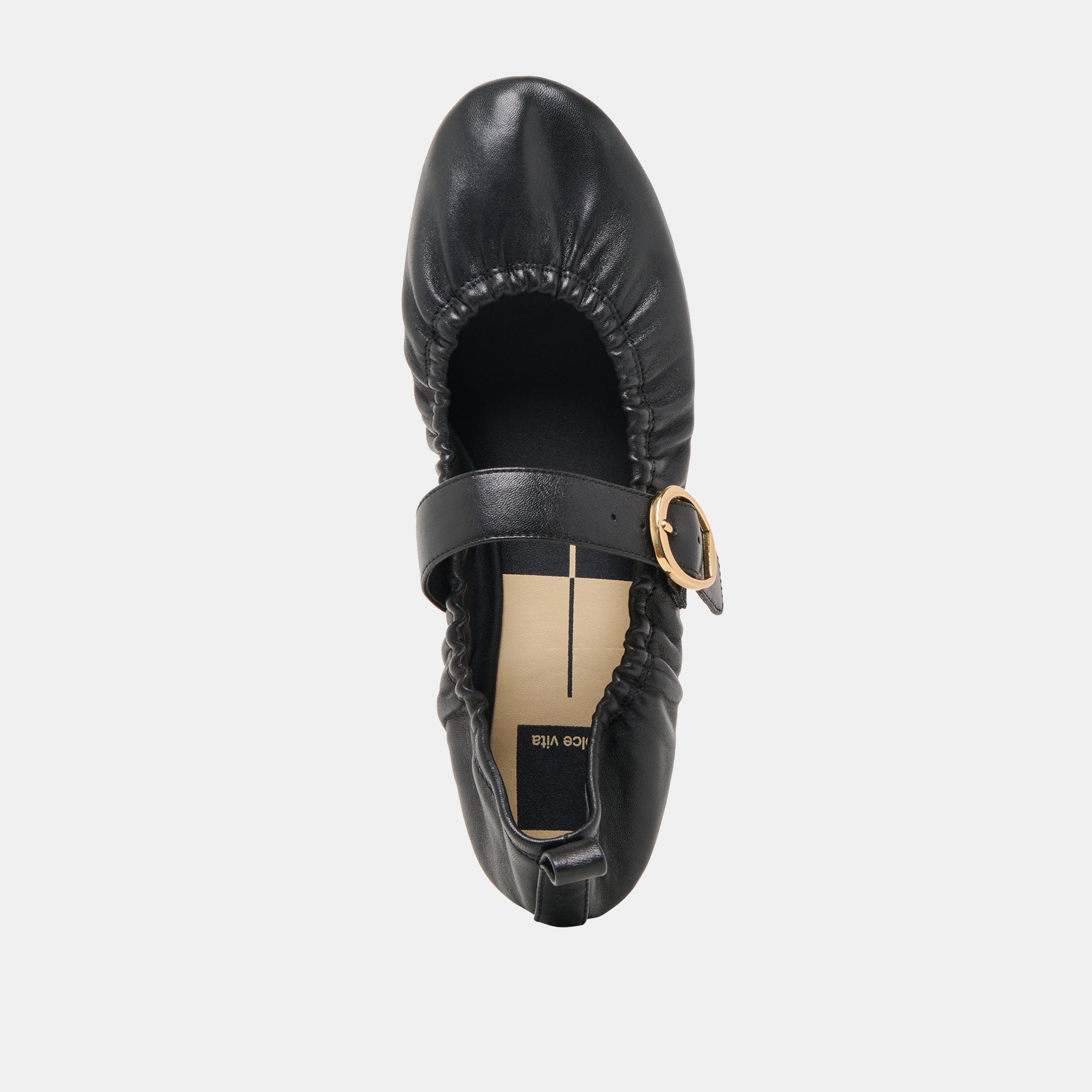 CAELY Women's Black Leather Ballet Flats - Comfortable & Stylish Shoes for Work, Travel & Casual Wear