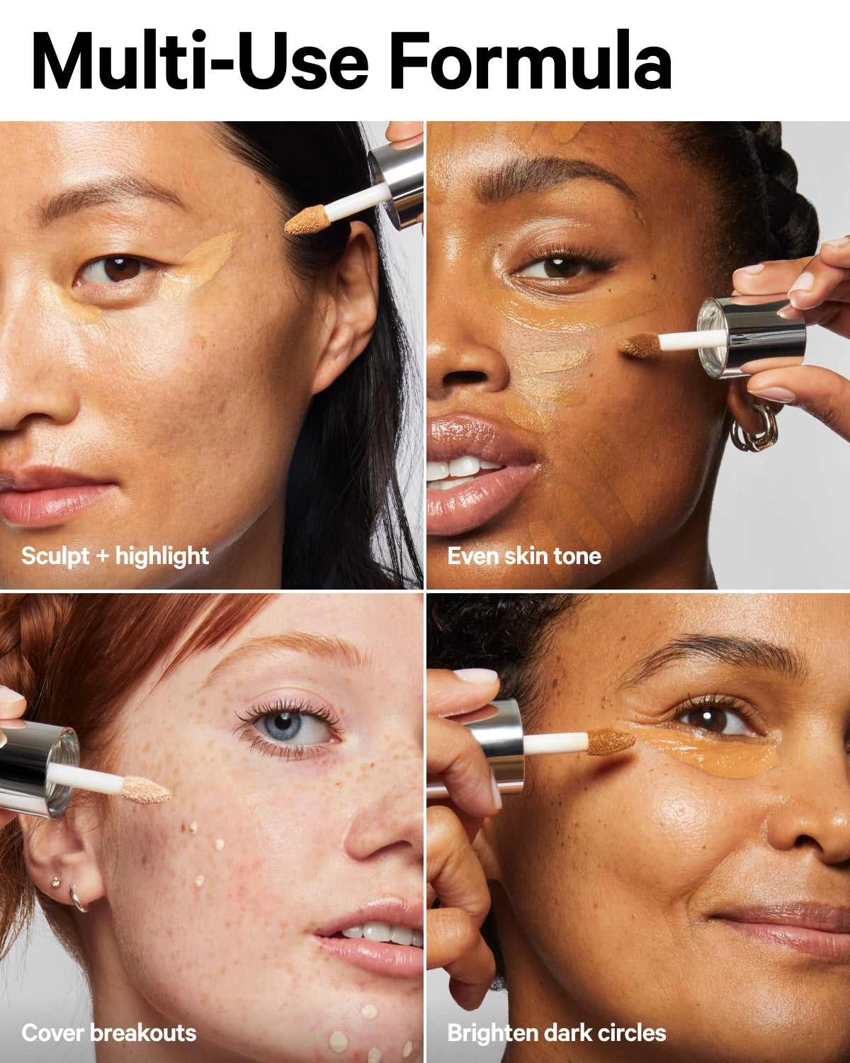 Future Fluid Creamy Hydrating Concealer - Full Coverage, Lightweight & Long Lasting for Dark Circles & Blemishes | Perfect for Everyday Makeup & Photo Shoots