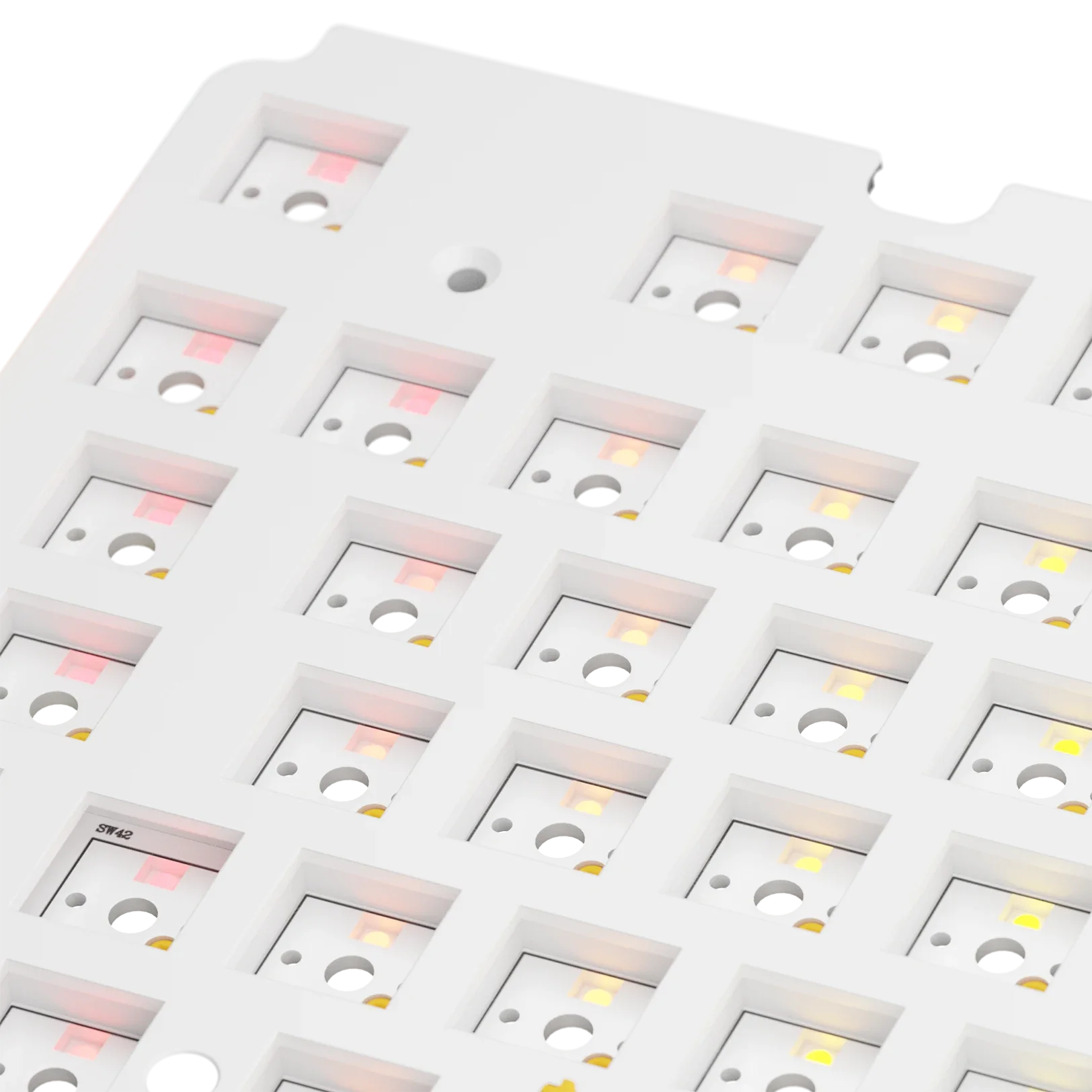 GMMK 3 Mechanical Keyboard Switch Plate - 100% FR4 Material, White Color, ISO Layout - Perfect for Custom Keyboard Builds & Gaming Setups