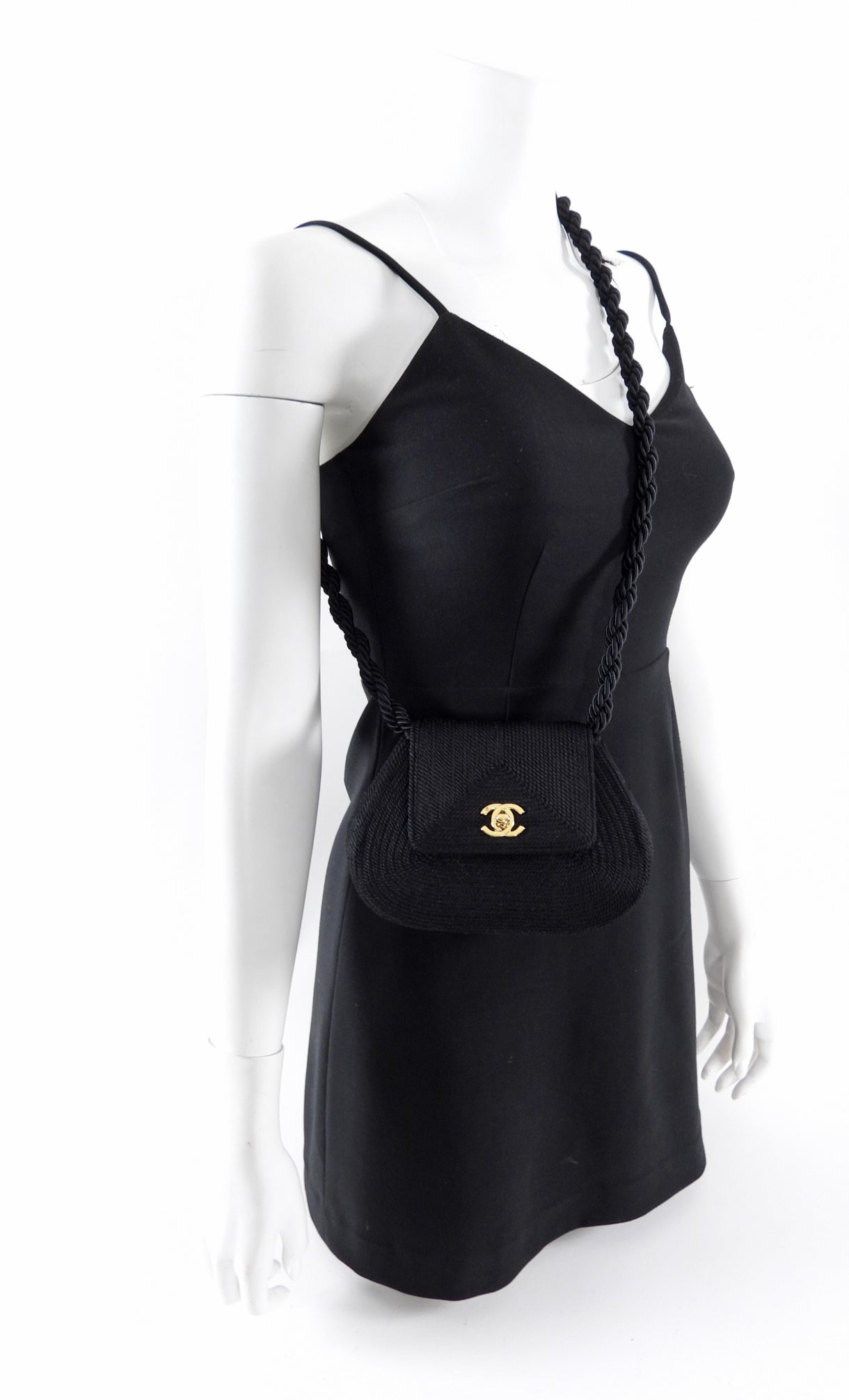 Chanel Vintage 1997 Limited Edition Black Leather CC Turn Lock Shoulder Bag - Perfect for Evening Events & Luxury Collectors