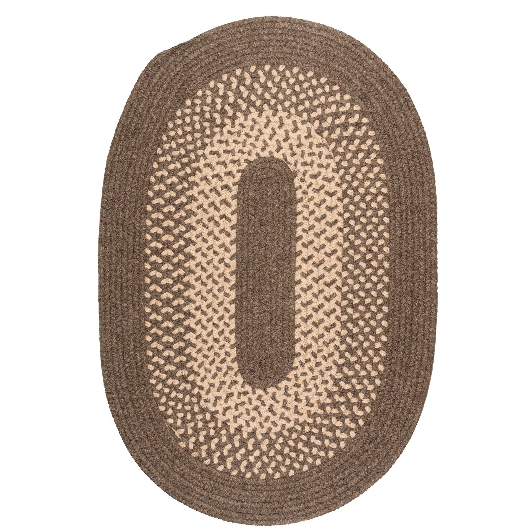 Madison Oval Area Rug 10x13 Feet - Soft Plush Non-Slip Living Room Rug in Roasted Brown - Perfect for Bedroom, Nursery & Cozy Home Decor