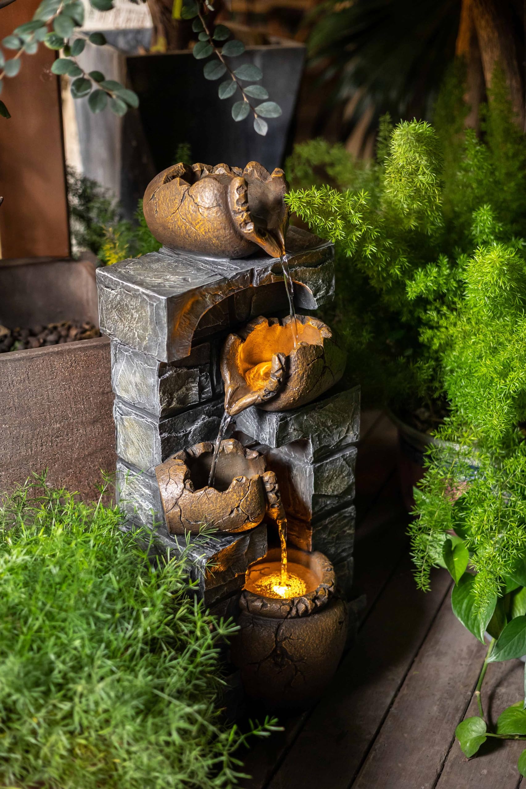 Outdoor Water Fountain for Garden - Freestanding Decorative Fountain for Patio, Yard & Backyard | Perfect for Relaxation & Landscaping