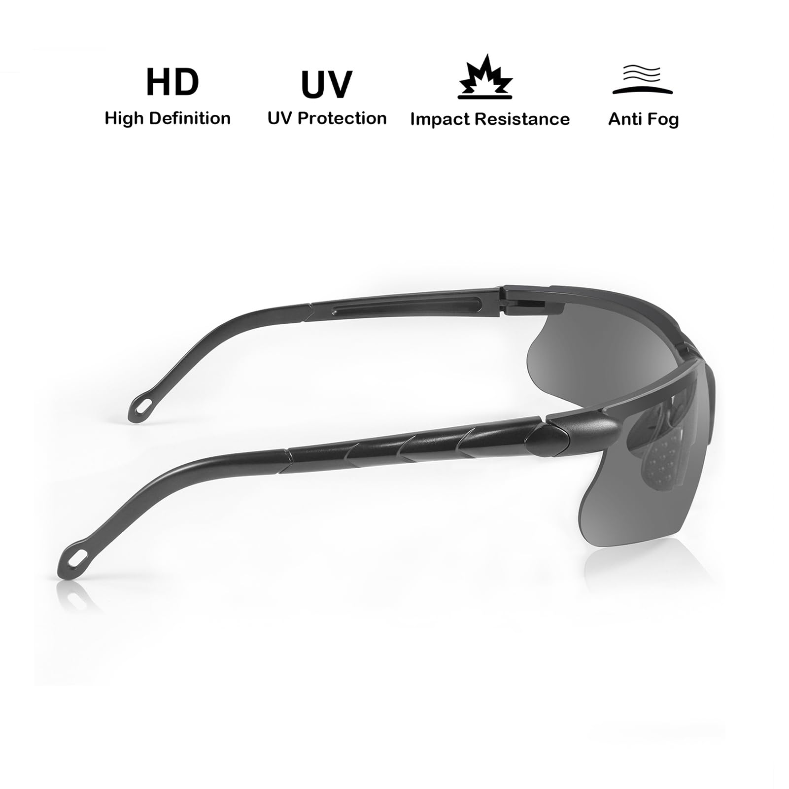 Tactical Ballistic Safety Glasses - Anti Fog Shooting & Hunting Eyewear for Men & Women - Durable Eye Protection for Gun Range, Outdoor Sports & Tactical Use