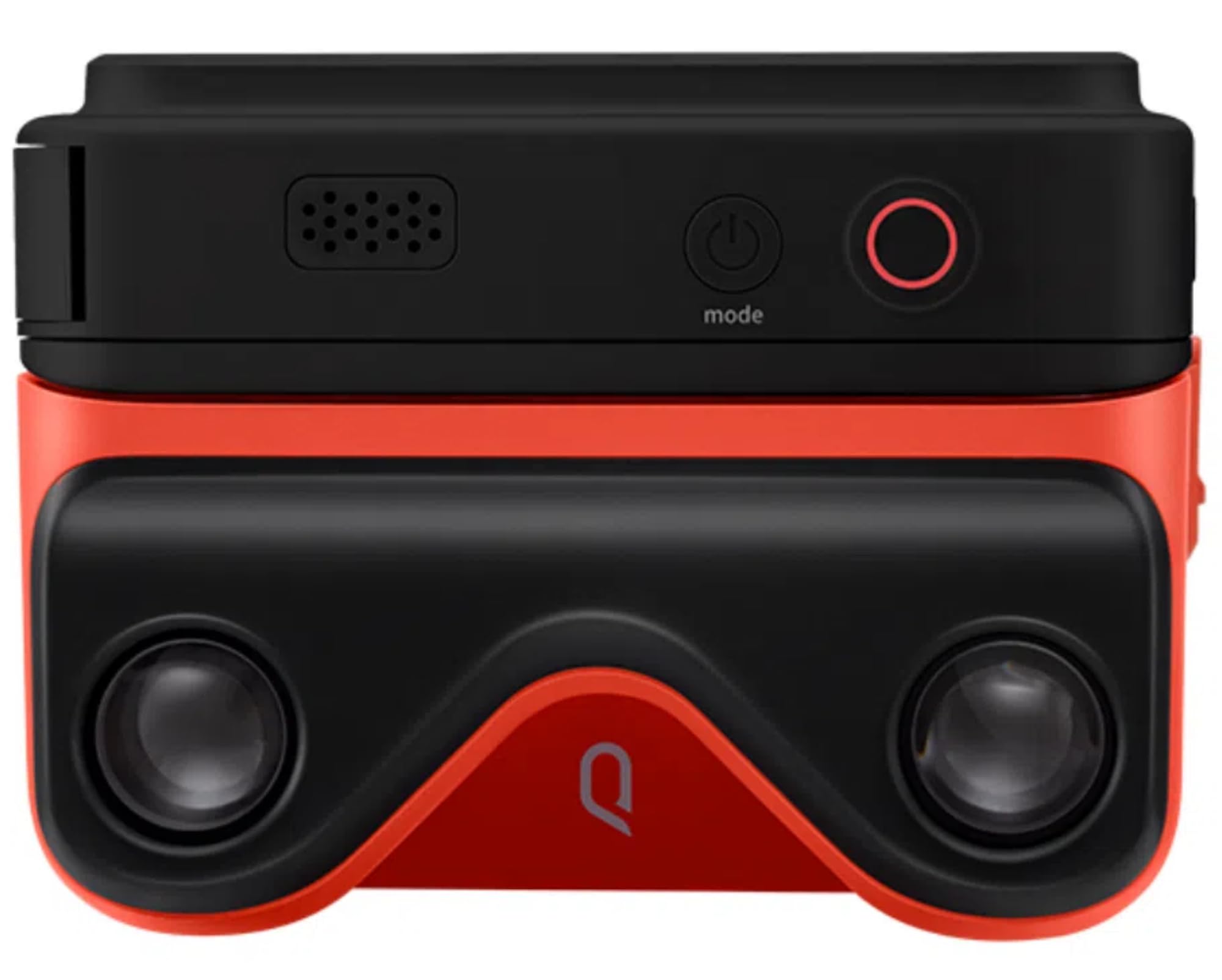 KanDao QooCam Ego 3D VR Camera with Integrated Viewer - 4K 60fps Stereoscopic Video Recording, Instant Display for Travel & Parties - VR Content Creation Device Compatible with AR Glasses (Black Camera & Red 3D Viewer) - Perfect for Capturing Immersive Memories and Social Media Sharing