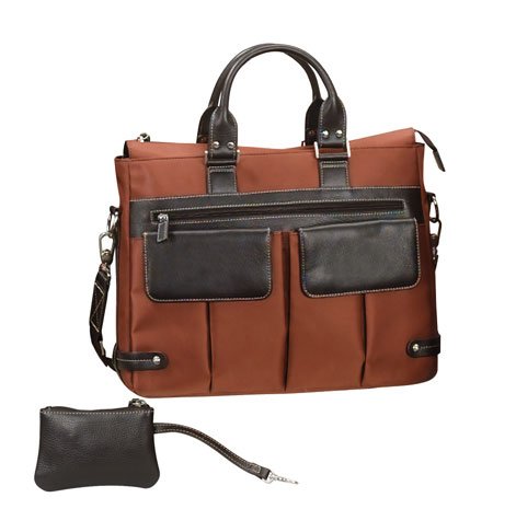 Rust The Euro Ladies Working Tote Bag - Stylish Leather Office Bag for Women Professionals - Perfect for Business, Commute & Travel